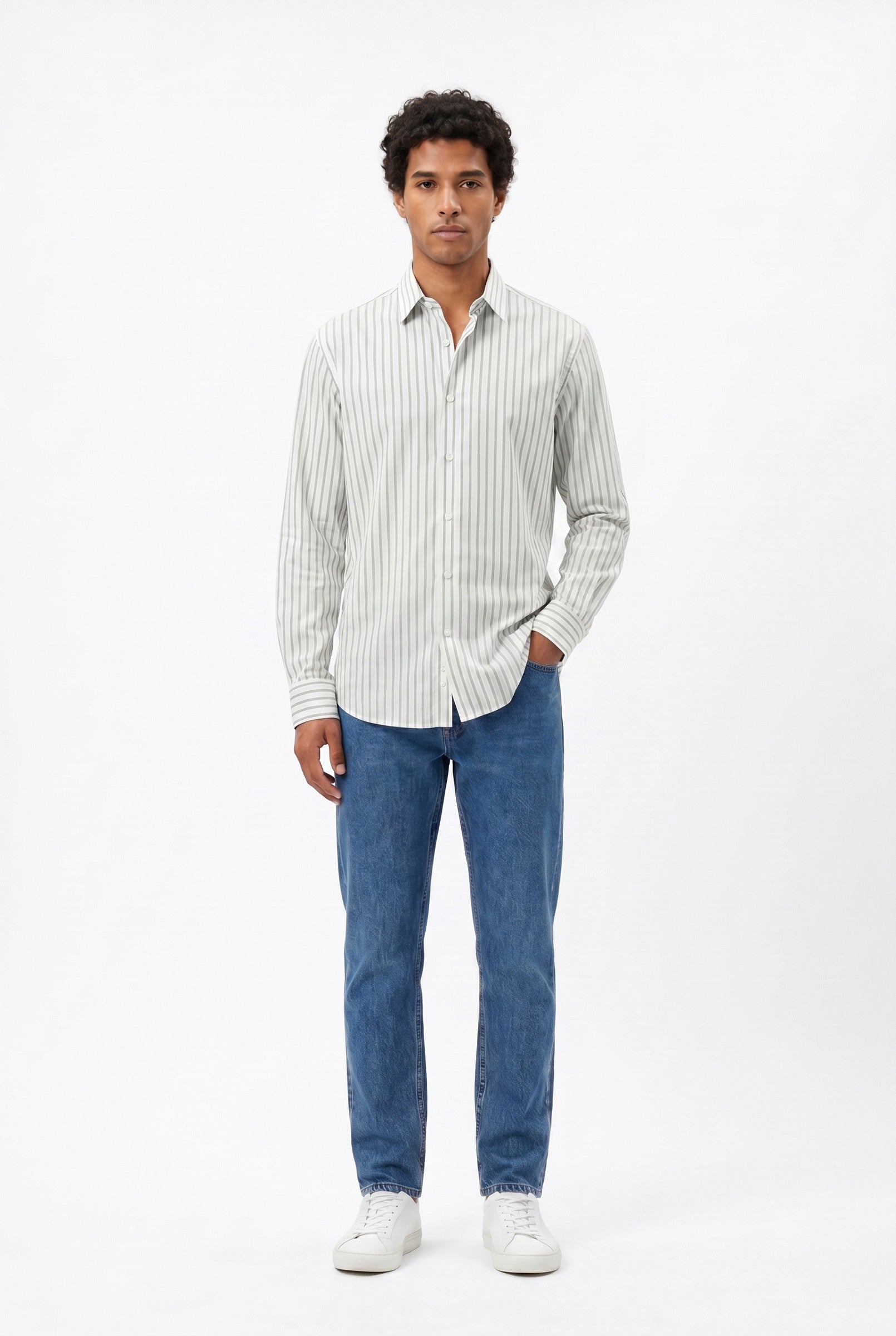 Men's Poplin Longsleeve Shirt | Blackstone London