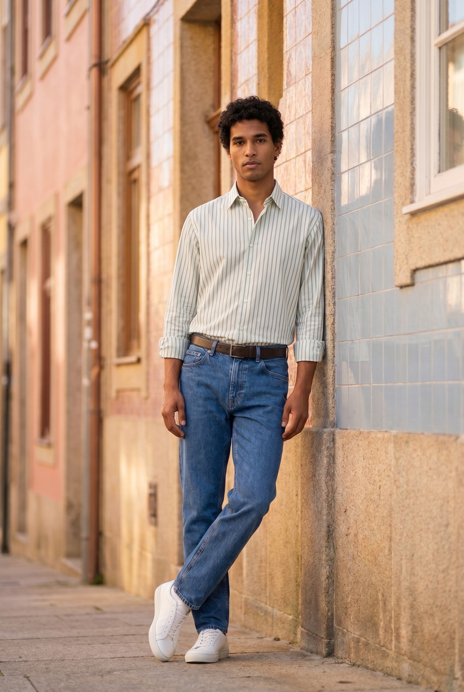 Men's Poplin Longsleeve Shirt | Blackstone London