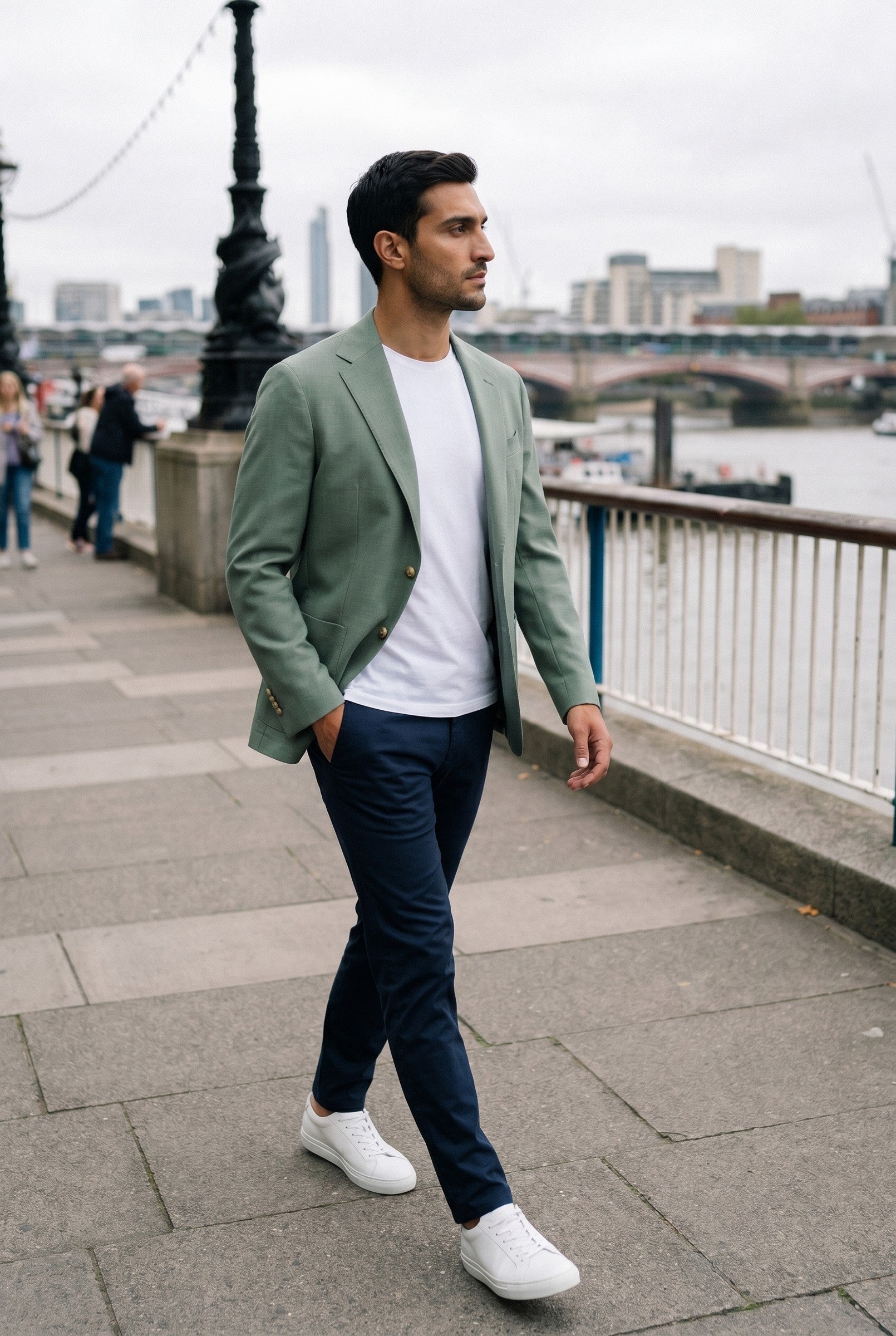 Men's Linen Suit Jacket | Blackstone London