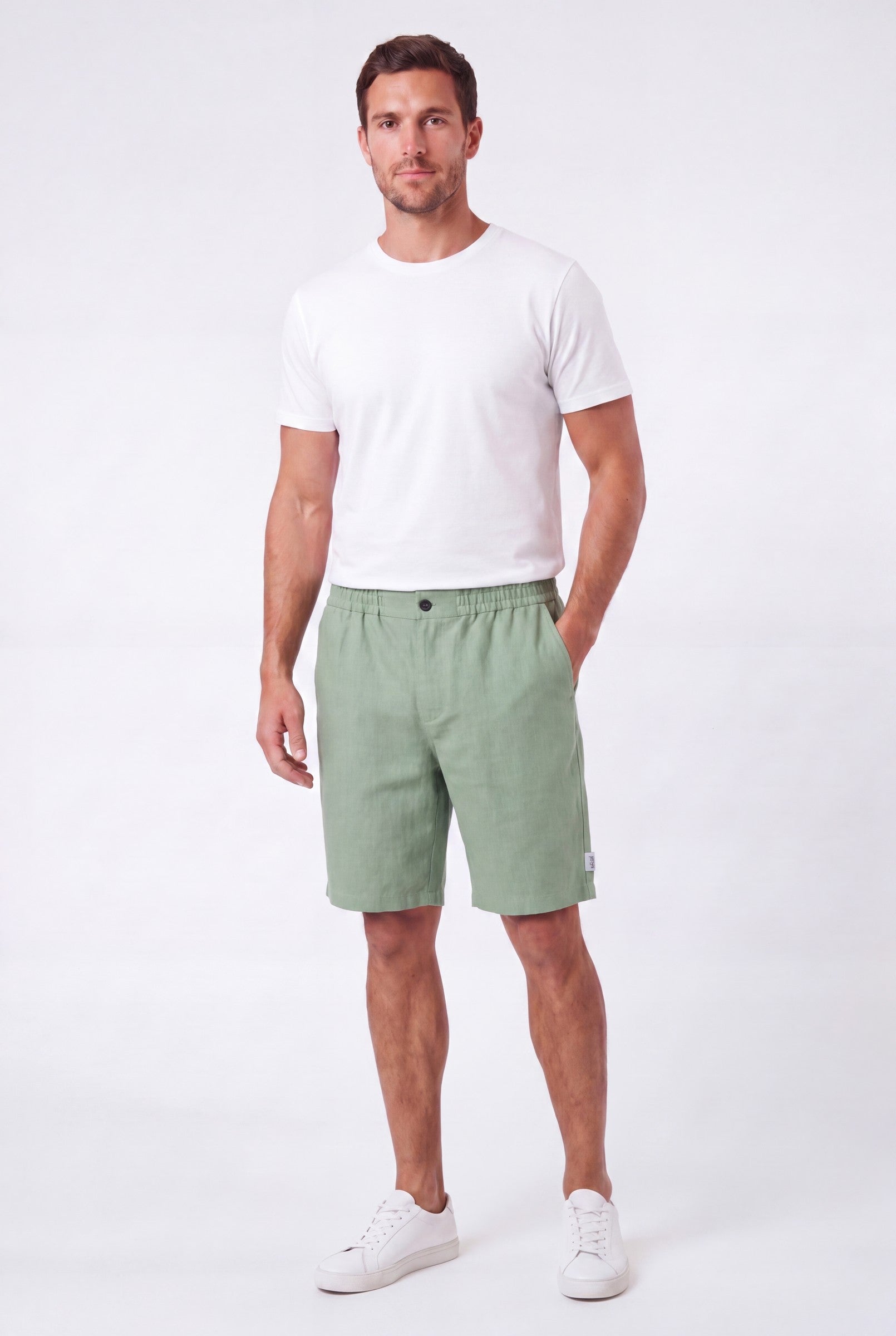 Men's Smart Linen Shorts | Blackstone London