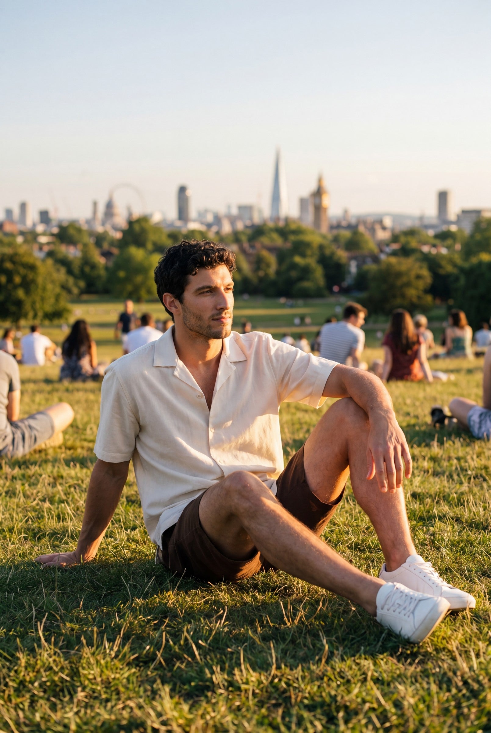 Men's Smart Linen Shorts | Blackstone London