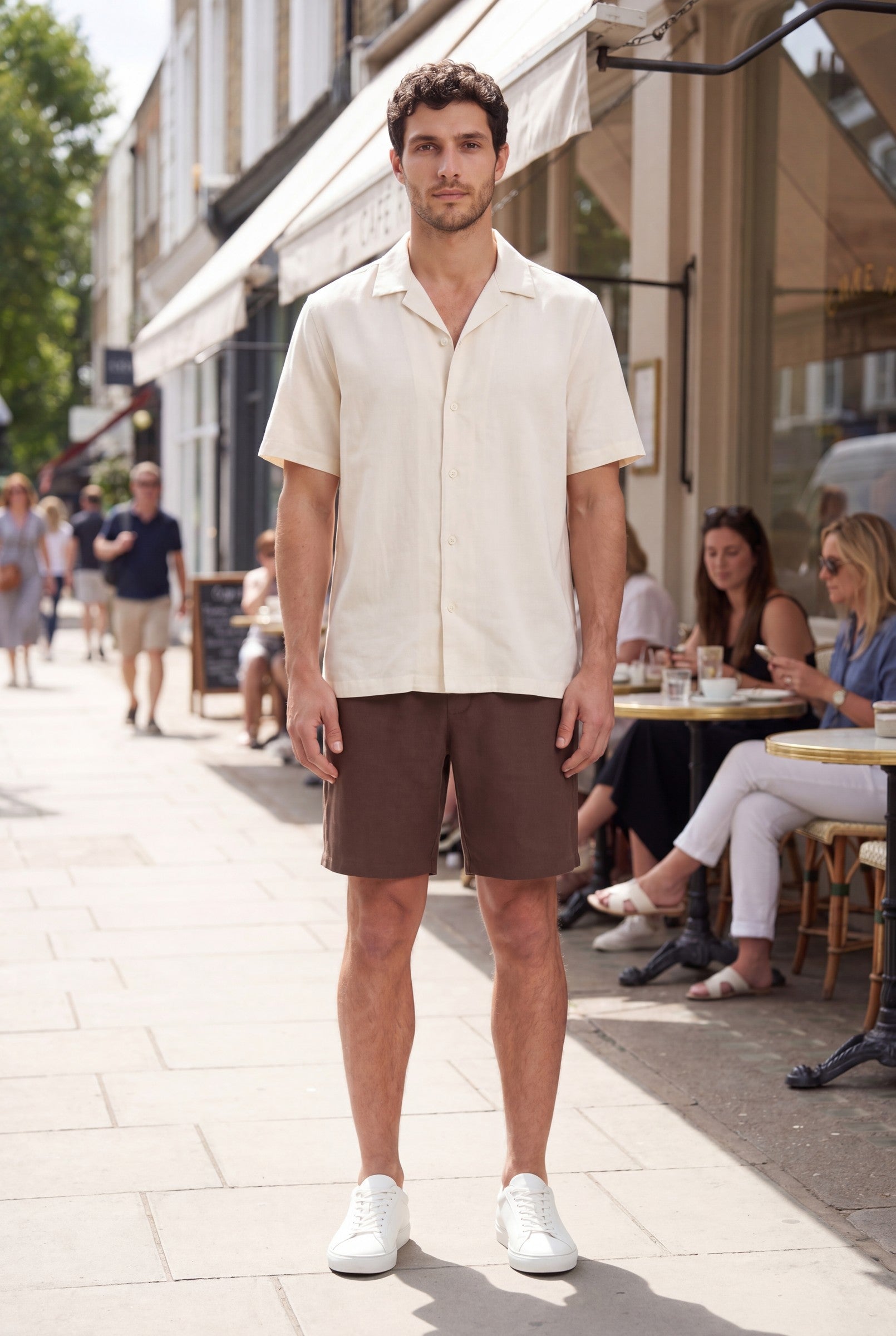 Men's Smart Linen Shorts | Blackstone London