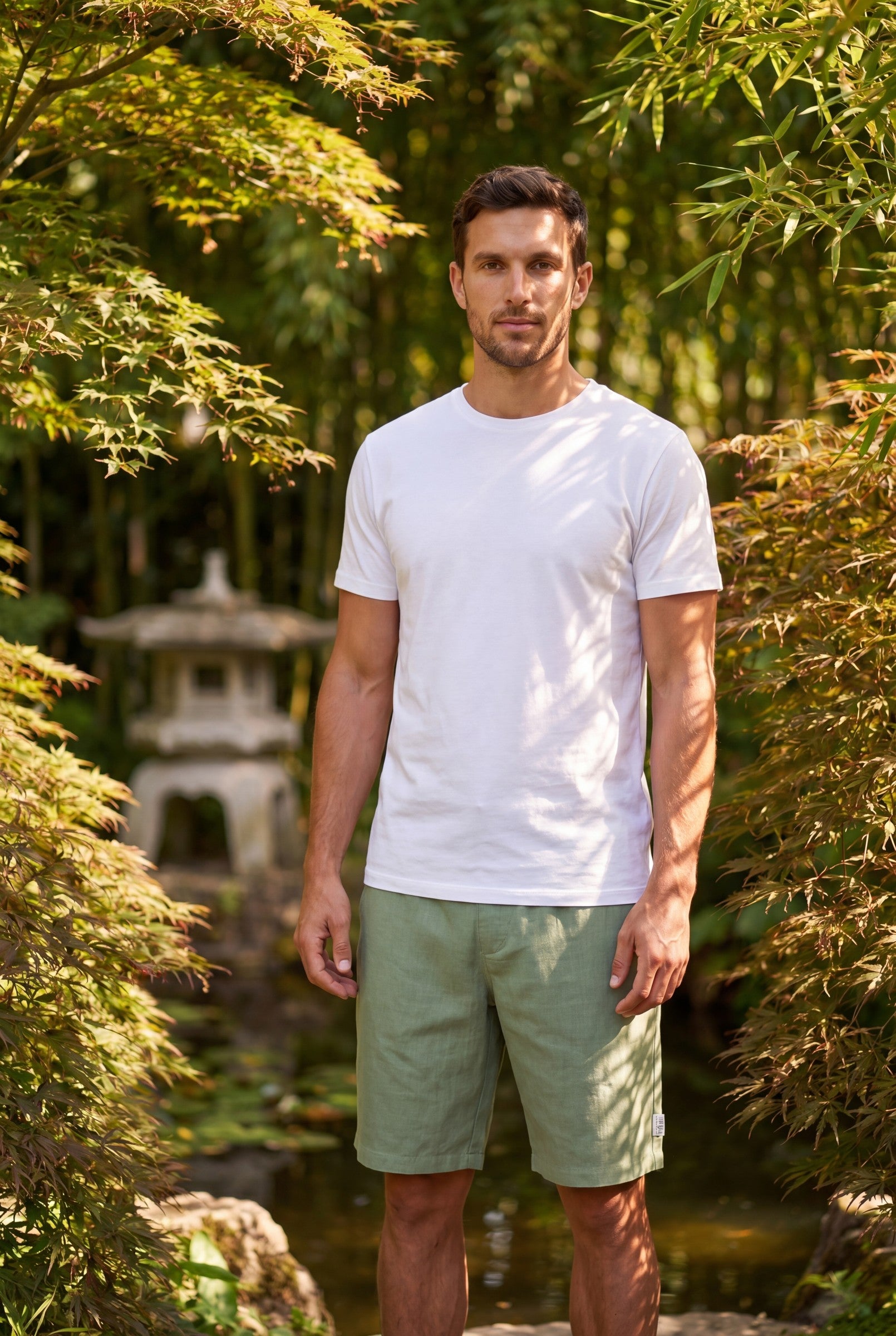Men's Smart Linen Shorts | Blackstone London