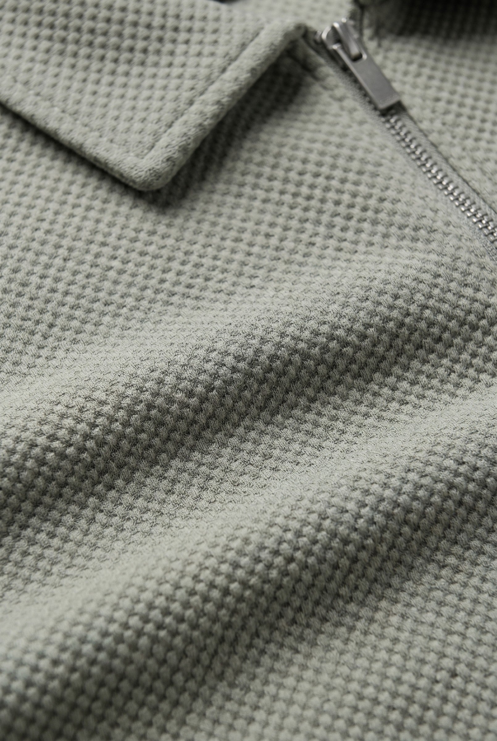 Men's Long Sleeve Textured Polo | Blackstone London