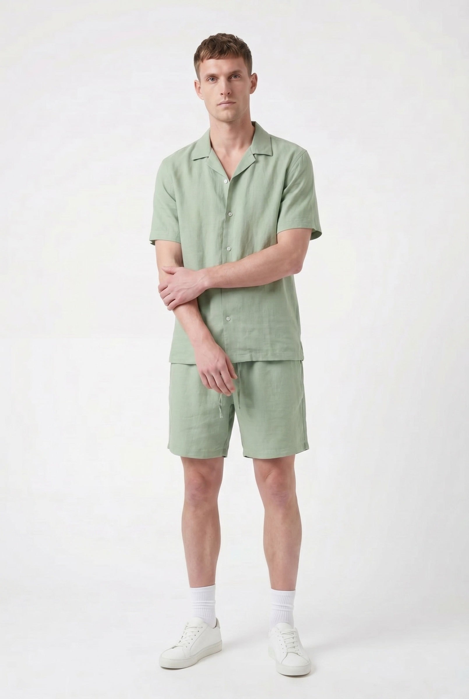 Men's Linen Leisure Drawstring Shorts | Blackstone London