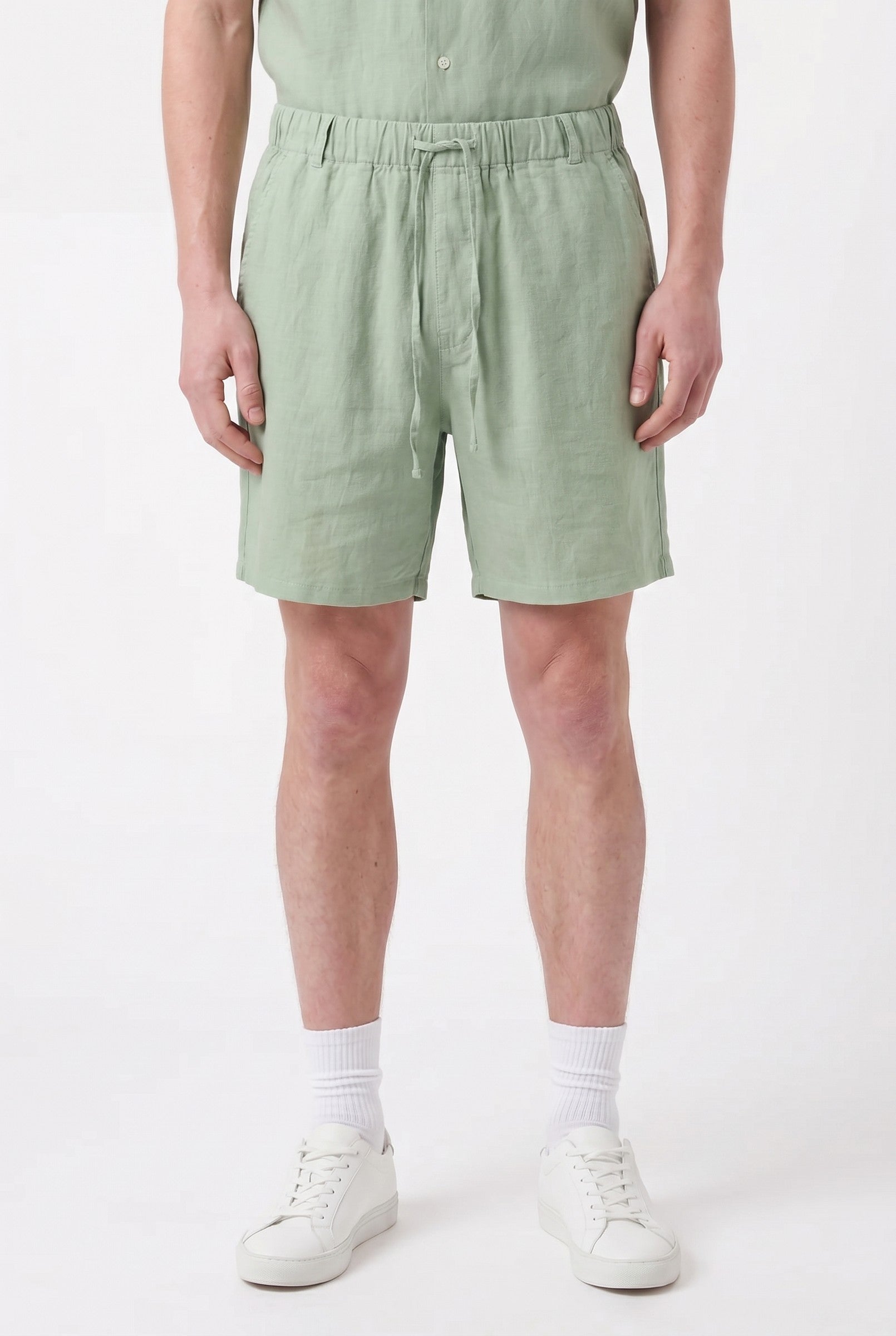 Men's Linen Leisure Drawstring Shorts | Blackstone London