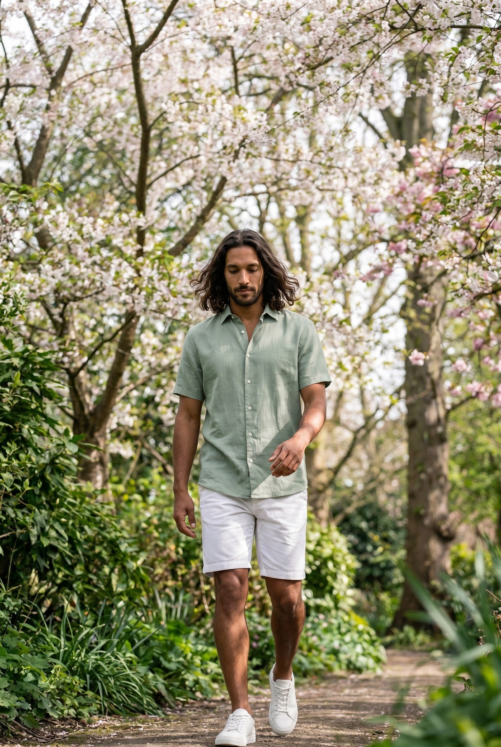 Men's Cotton Linen Short Sleeve Shirt | Blackstone London