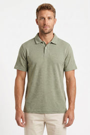 Men's Tonal Pique Polo Shirt | Blackstone London