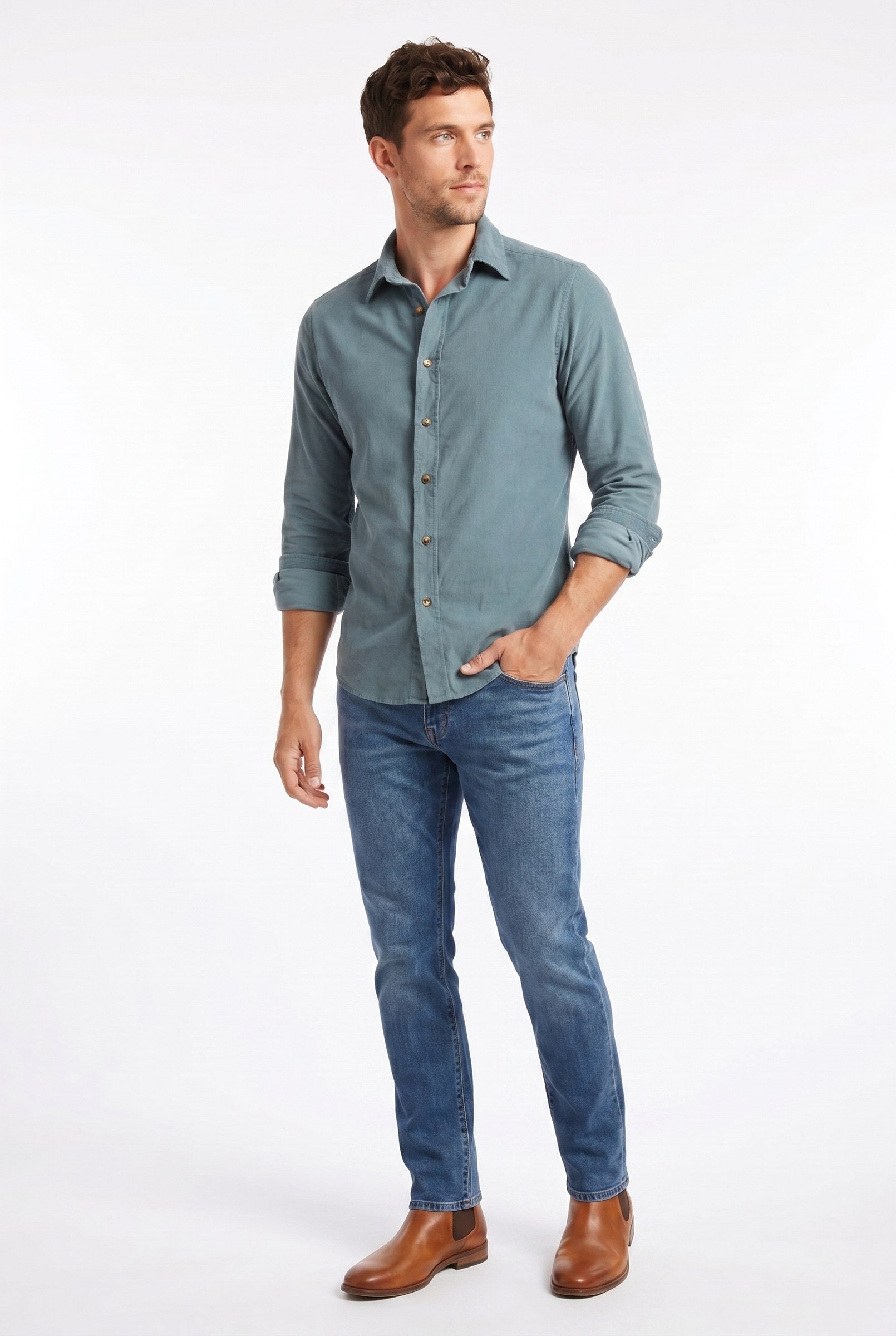 Men's Wyck Corduroy Shirt | Blackstone London