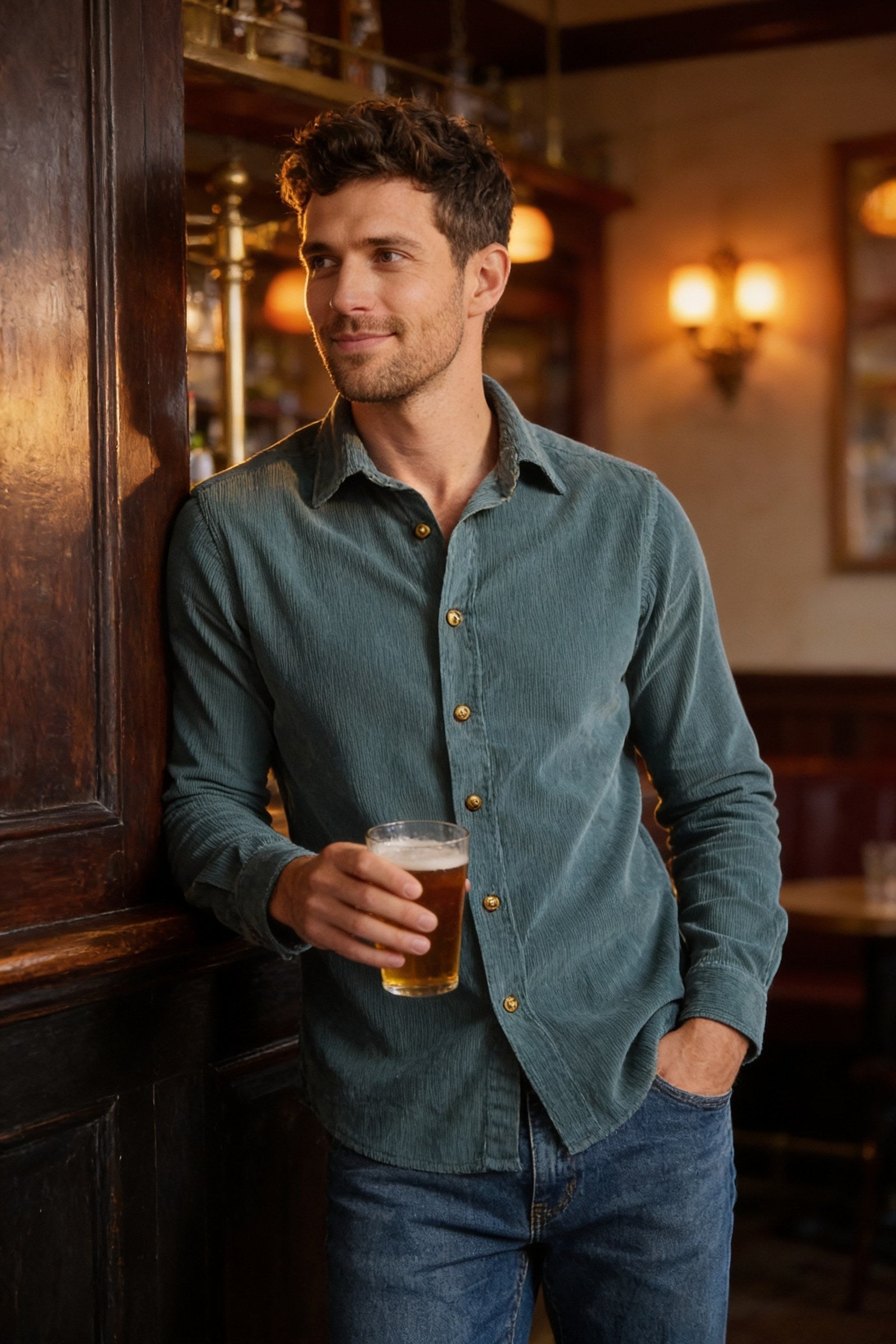 Men's Wyck Corduroy Shirt | Blackstone London