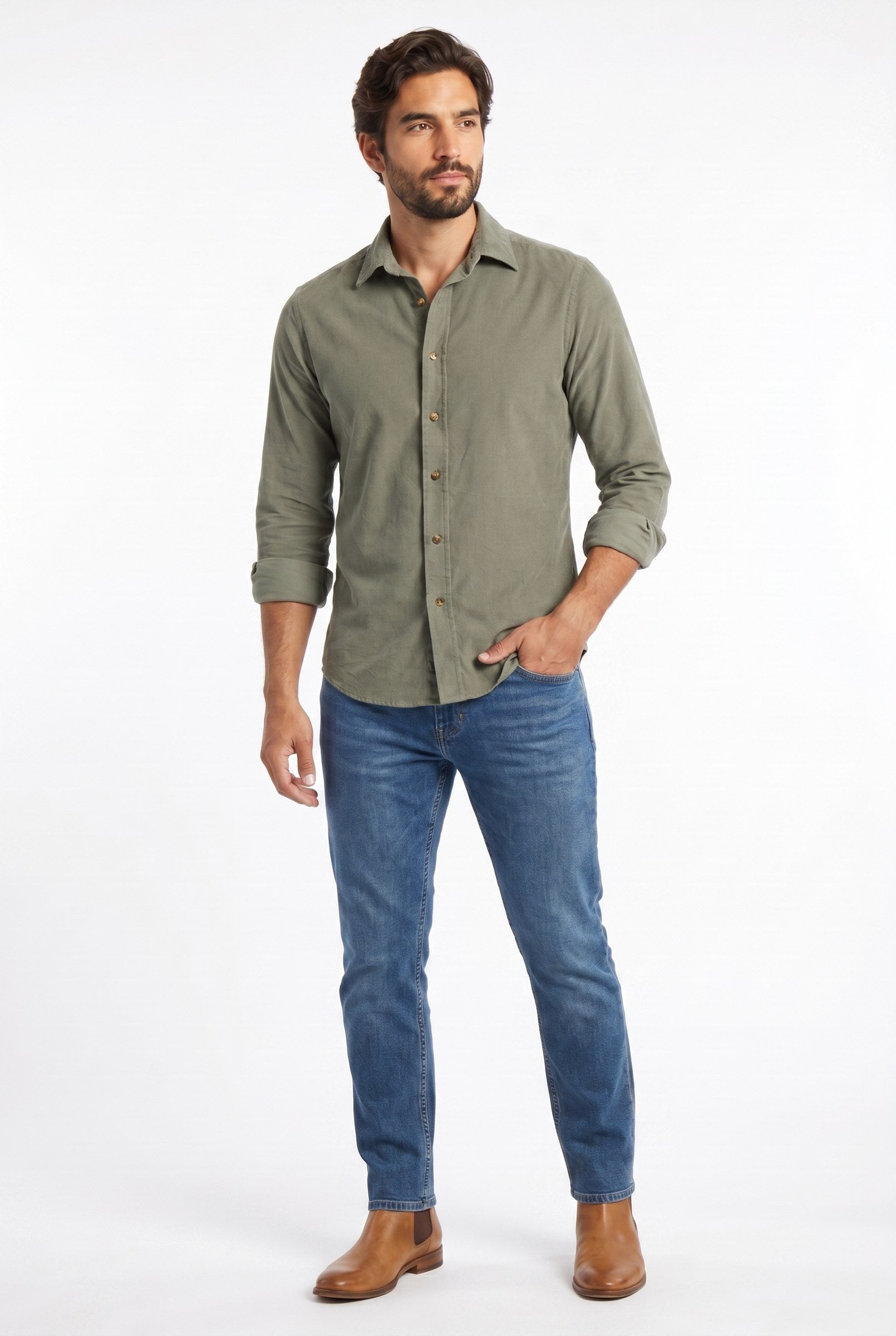 Men's Wyck Corduroy Shirt | Blackstone London