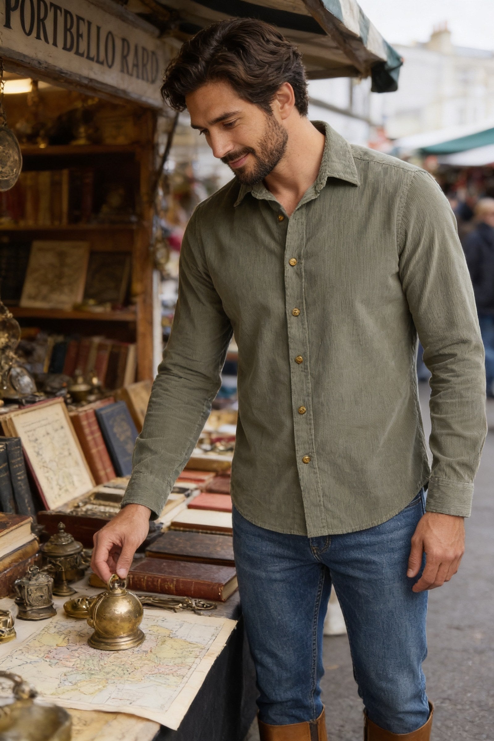 Men's Wyck Corduroy Shirt | Blackstone London