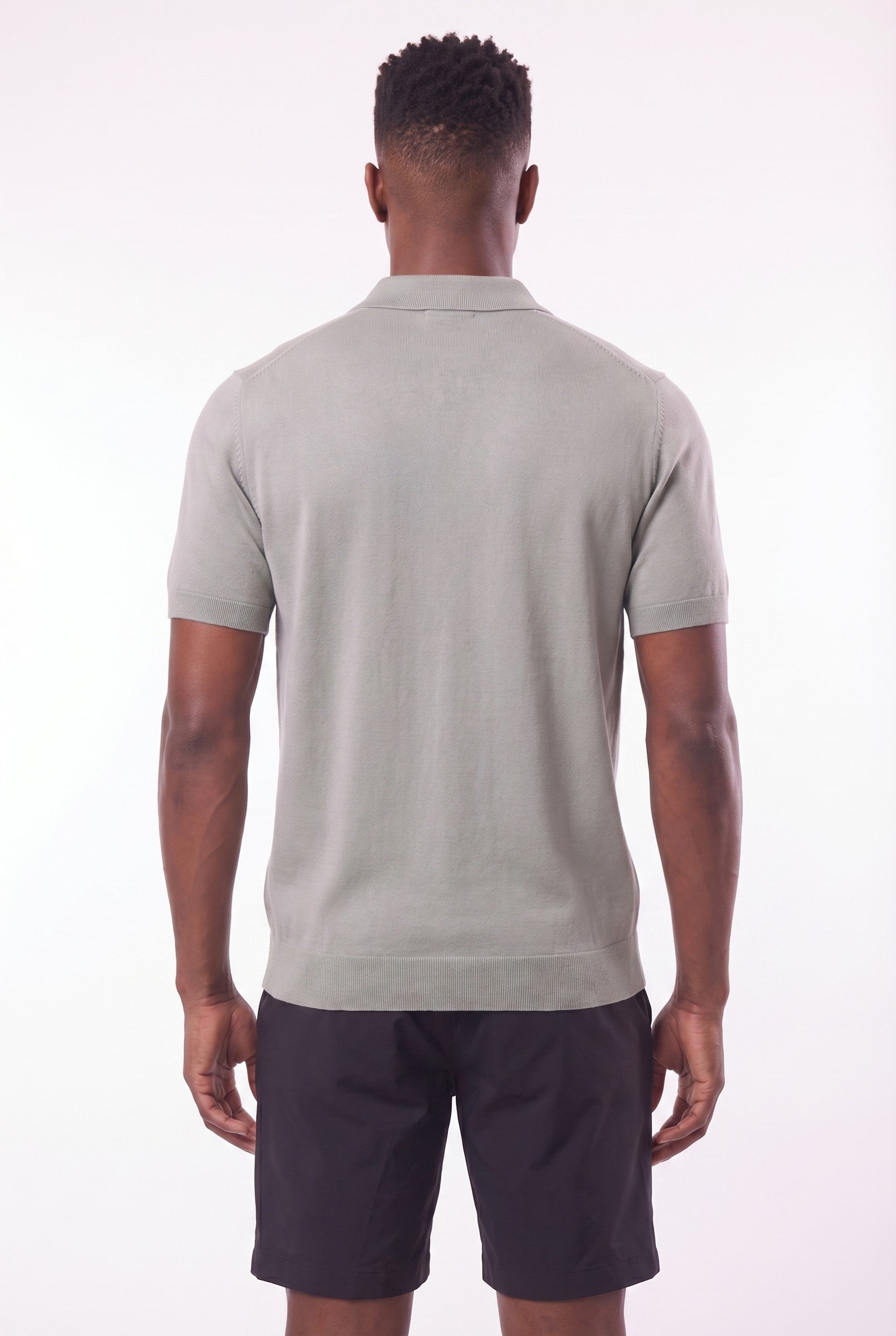 Men's Fine Knit Polo Shirt | Blackstone London