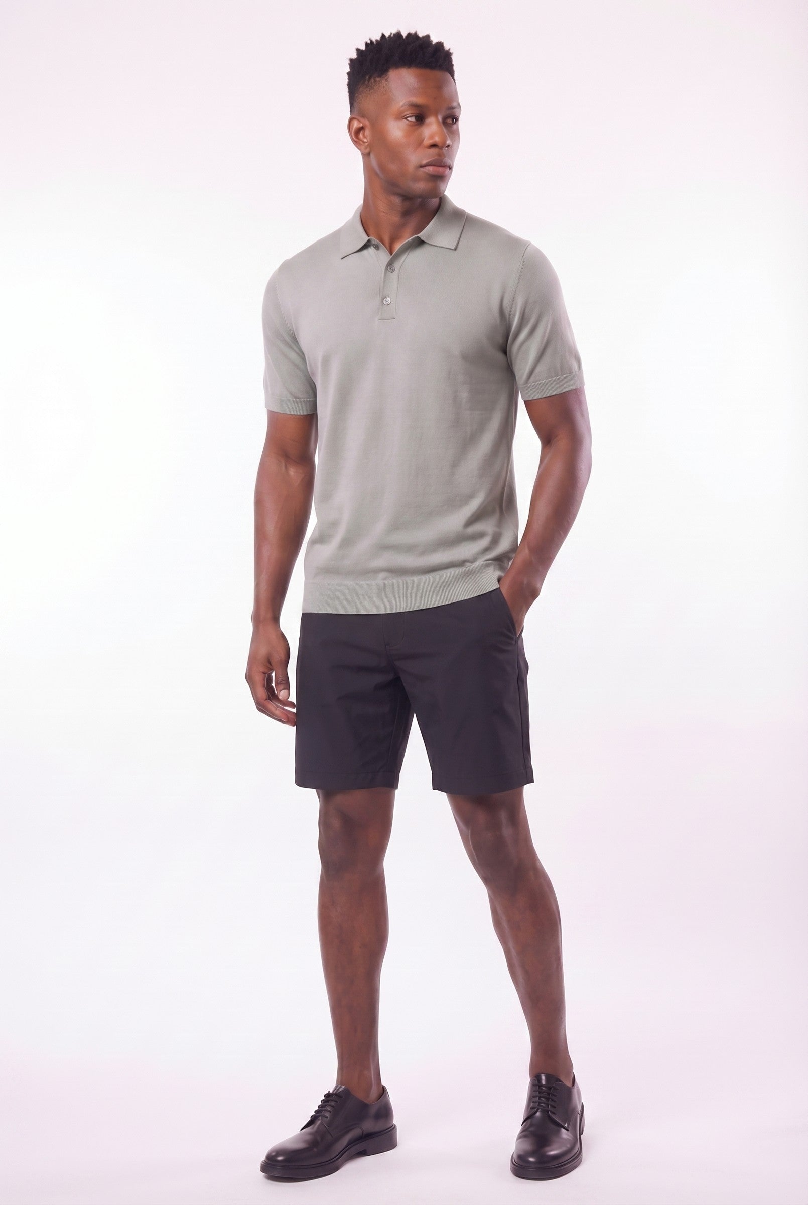 Men's Fine Knit Polo Shirt | Blackstone London