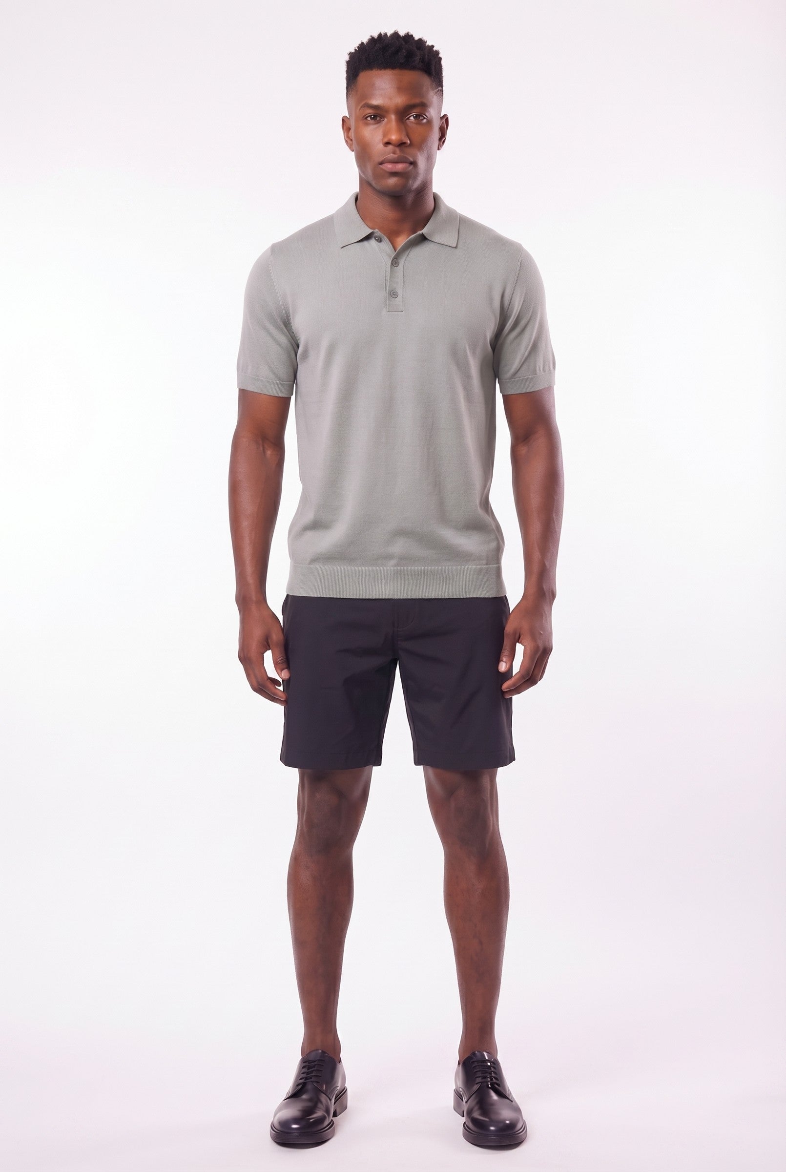 Men's Fine Knit Polo Shirt | Blackstone London