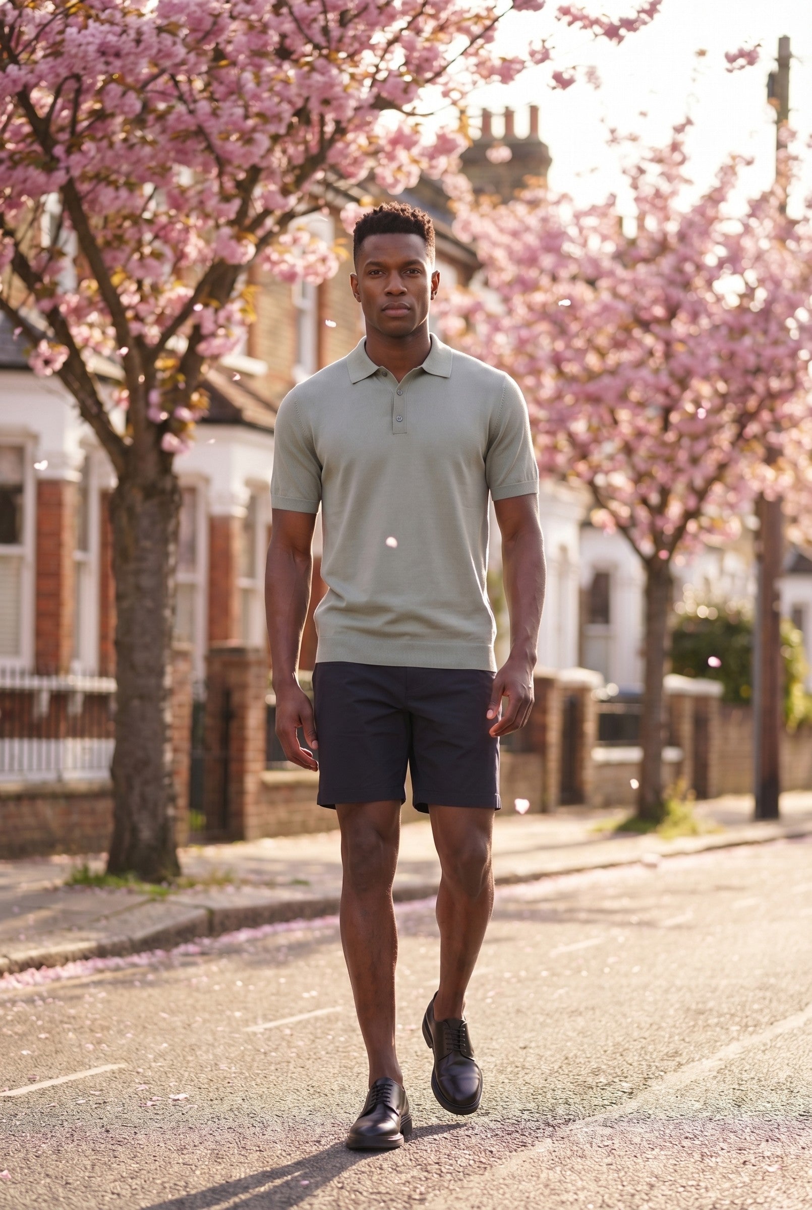 Men's Fine Knit Polo Shirt | Blackstone London