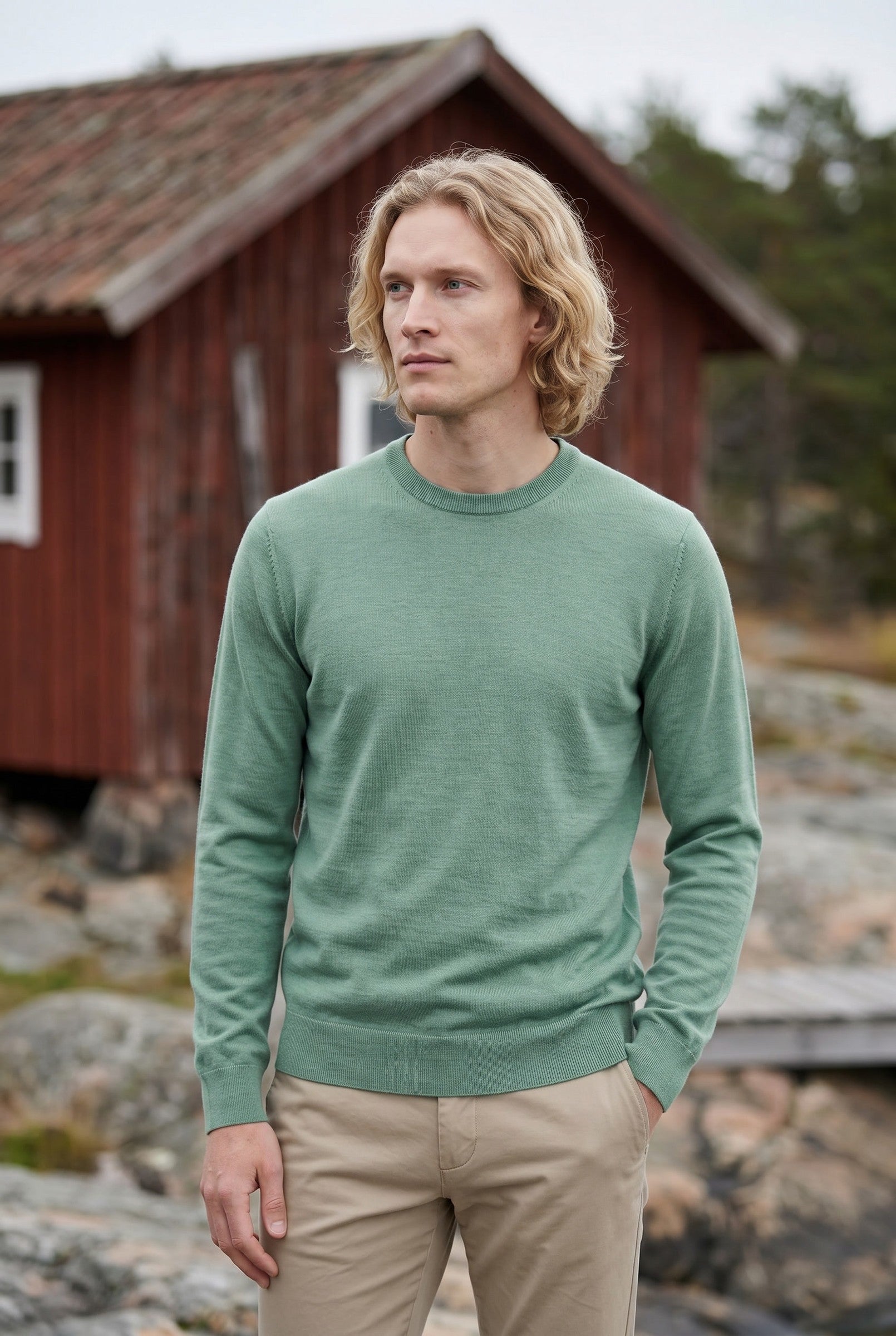 Men's Crew Neck Knit Sweater | Blackstone London