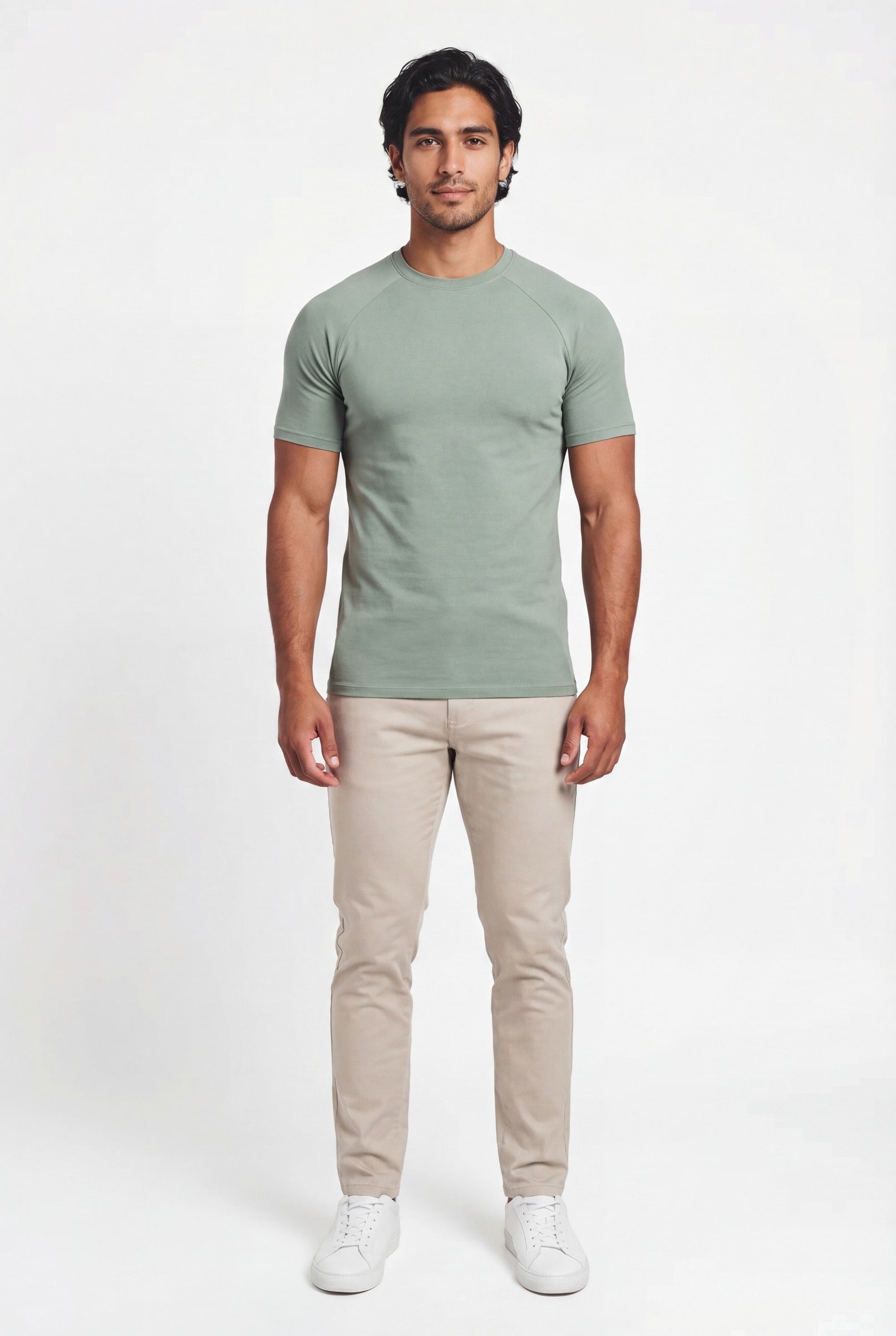 Men's Muscle Fit Crewneck T-Shirt | Blackstone London