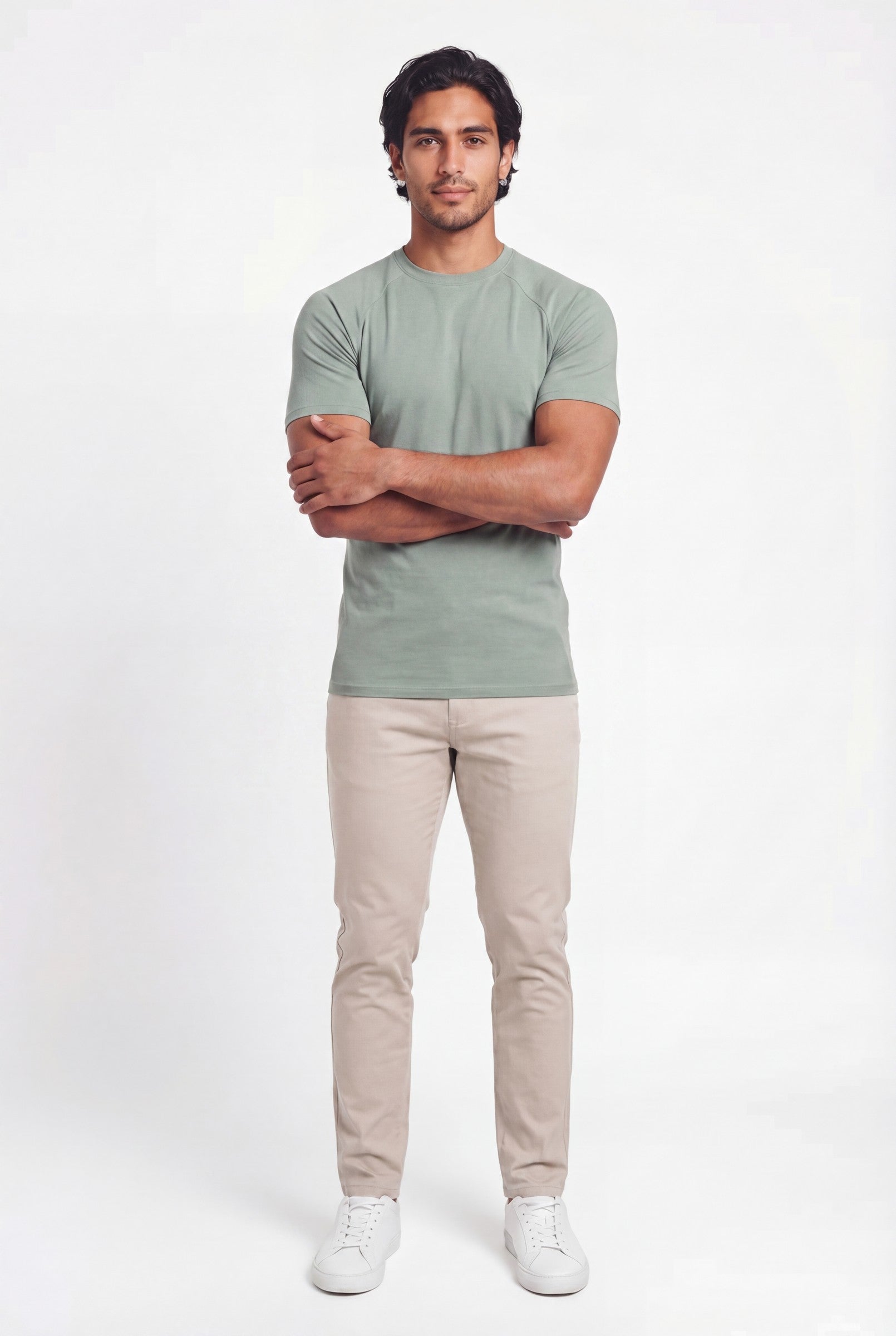 Men's Muscle Fit Crewneck T-Shirt | Blackstone London
