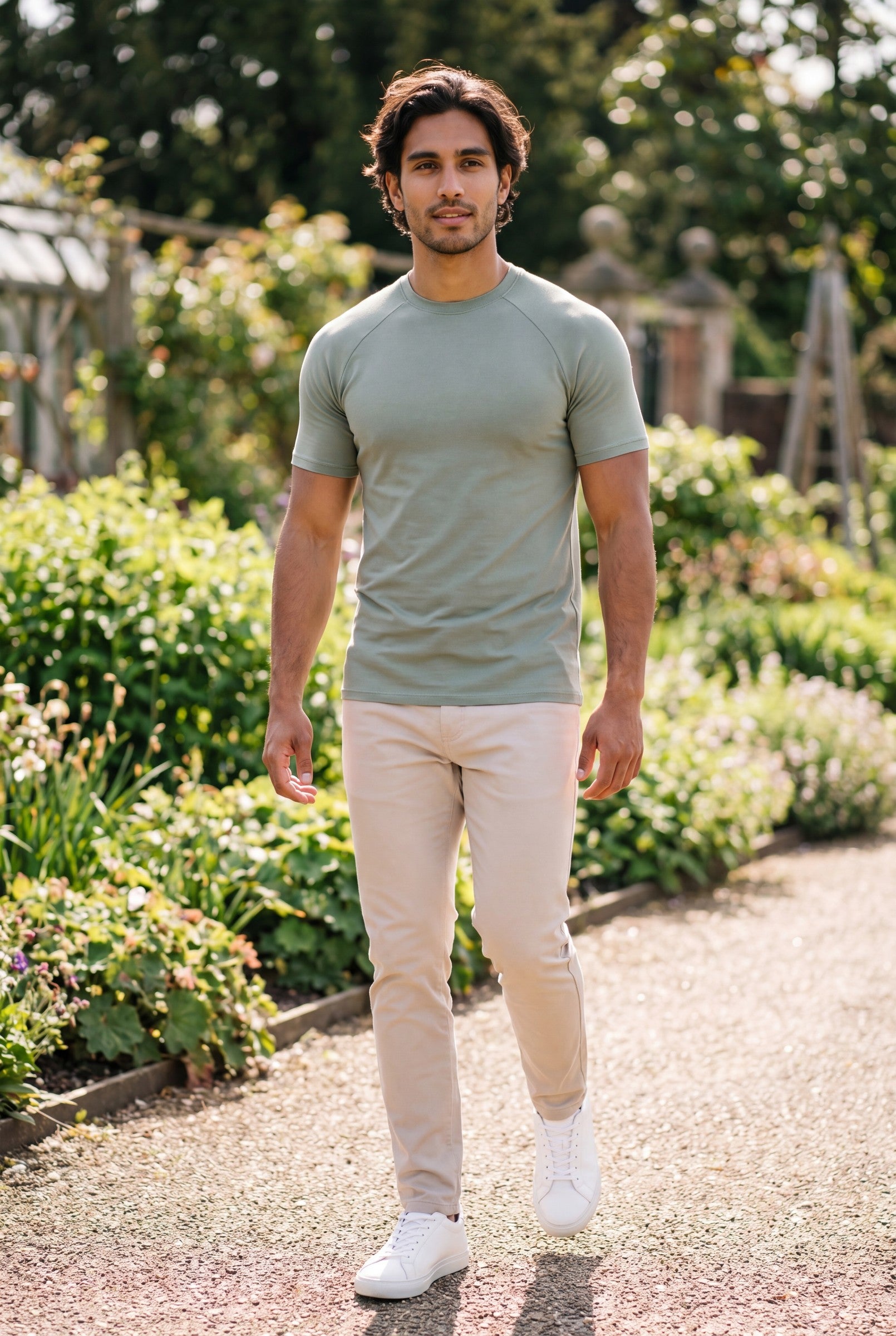 Men's Muscle Fit Crewneck T-Shirt | Blackstone London