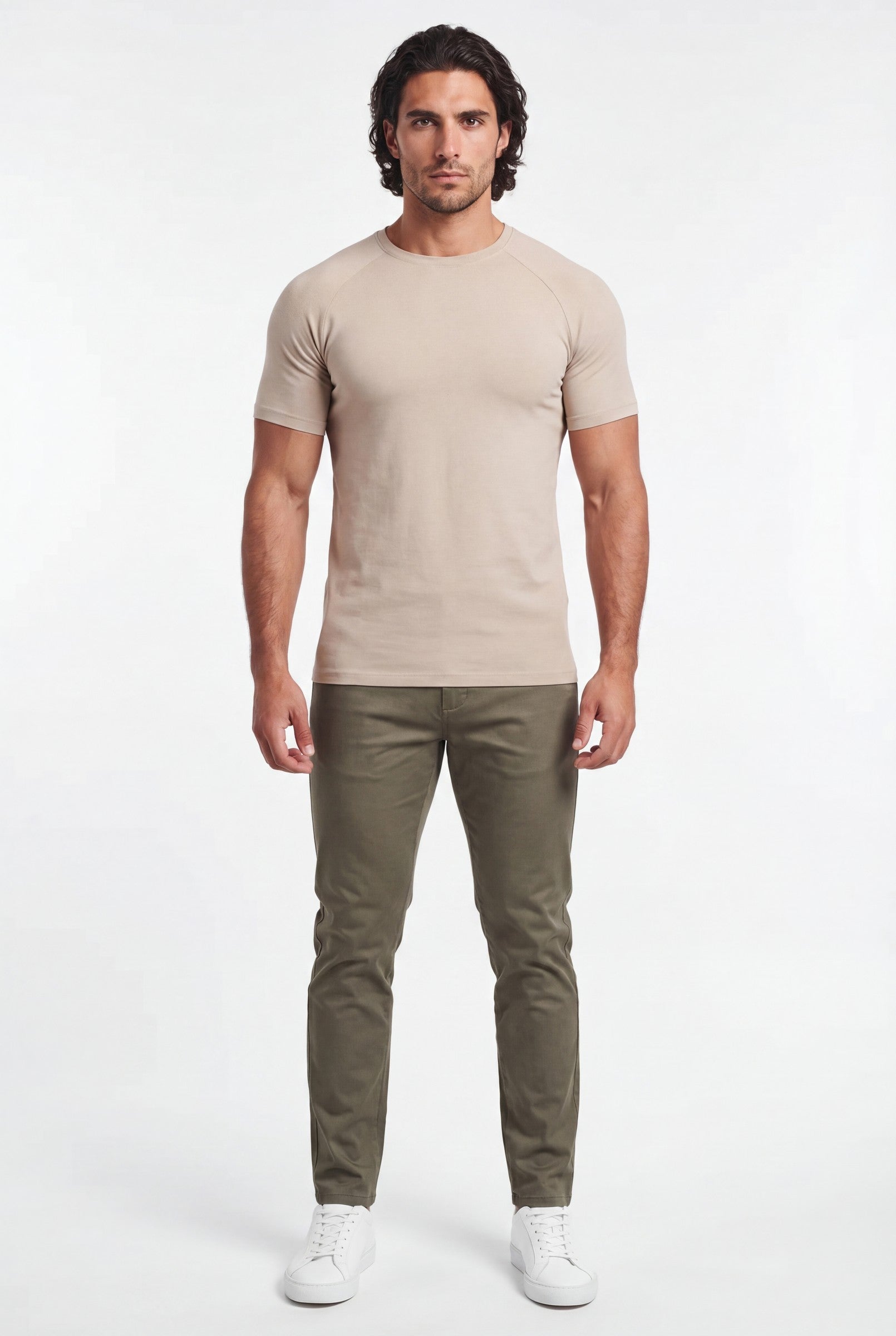 Men's Muscle Fit Crewneck T-Shirt | Blackstone London