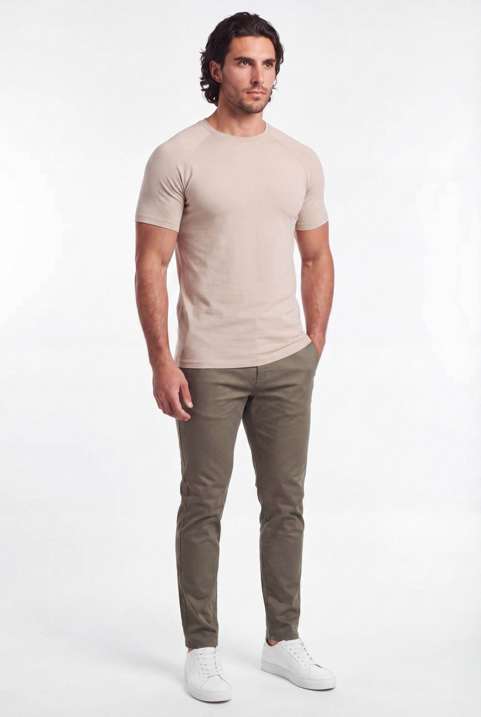 Men's Muscle Fit Crewneck T-Shirt | Blackstone London