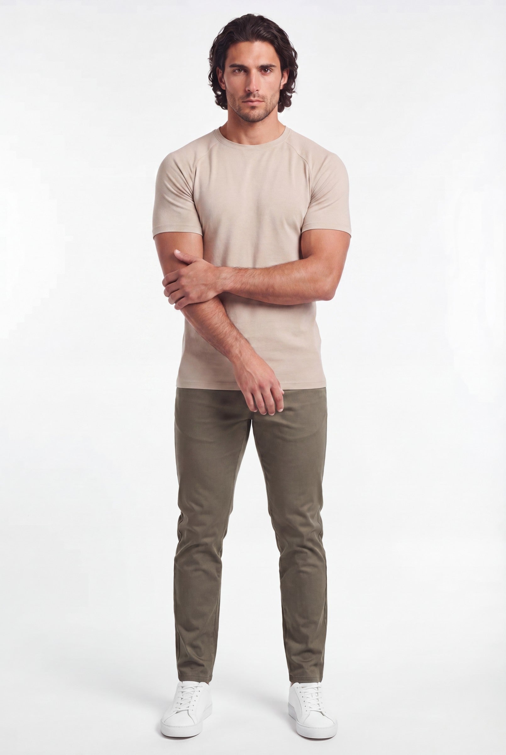 Men's Muscle Fit Crewneck T-Shirt | Blackstone London