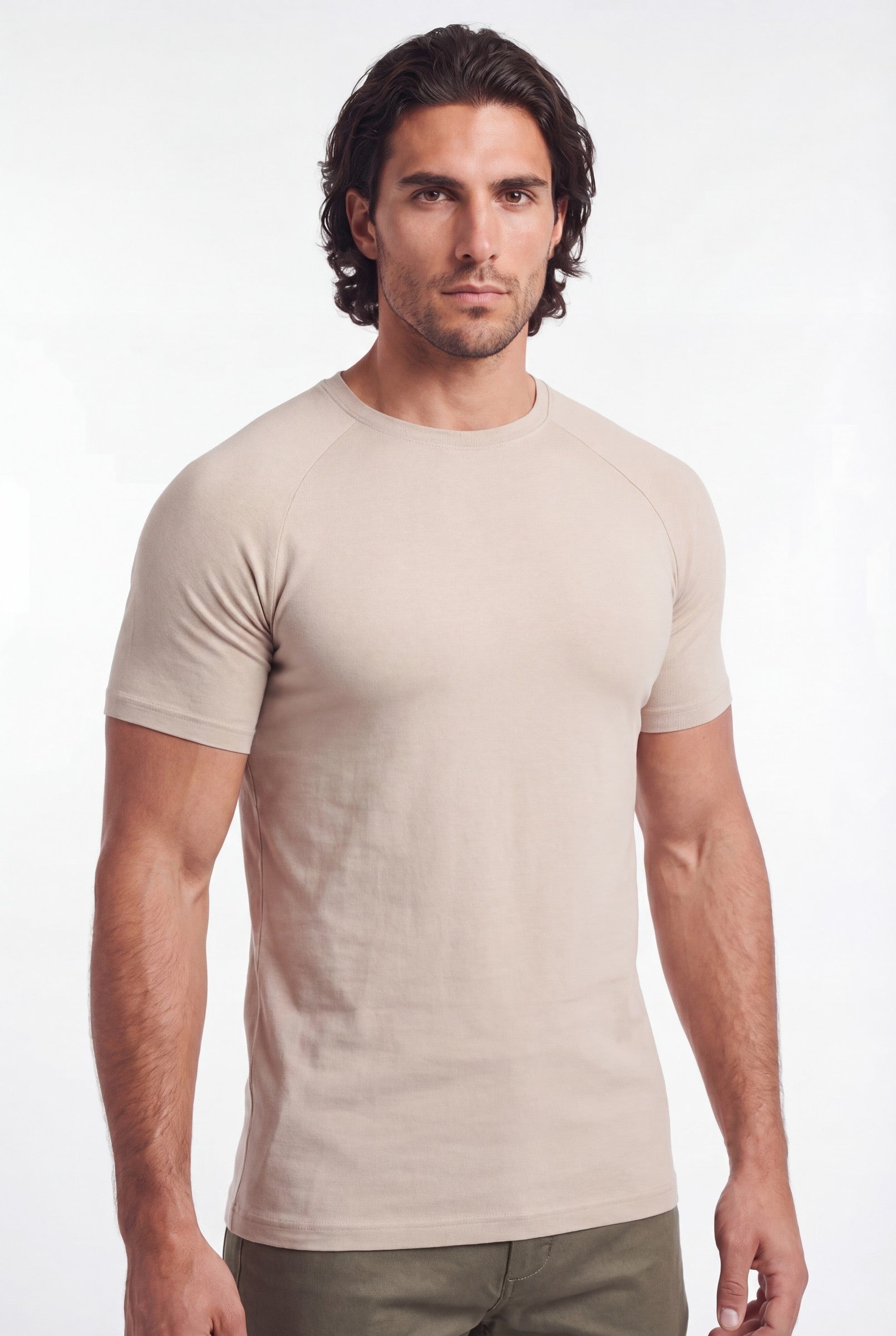 Men's Muscle Fit Crewneck T-Shirt | Blackstone London