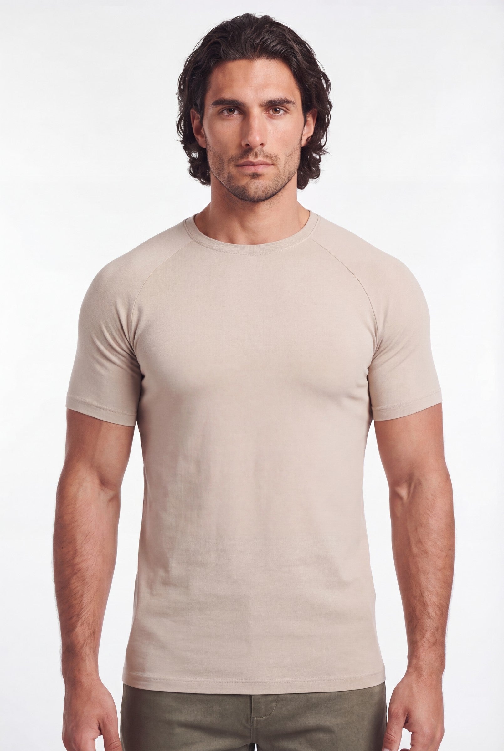 Men's Muscle Fit Crewneck T-Shirt | Blackstone London