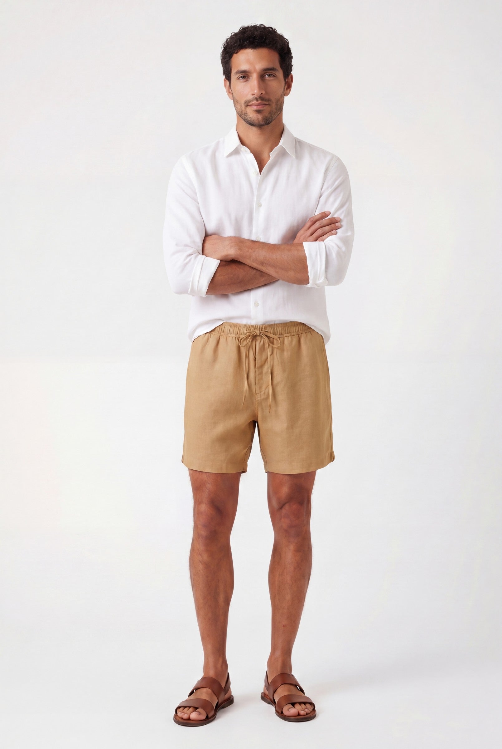 Men's Premium Linen Drawstring Shorts | Blackstone London