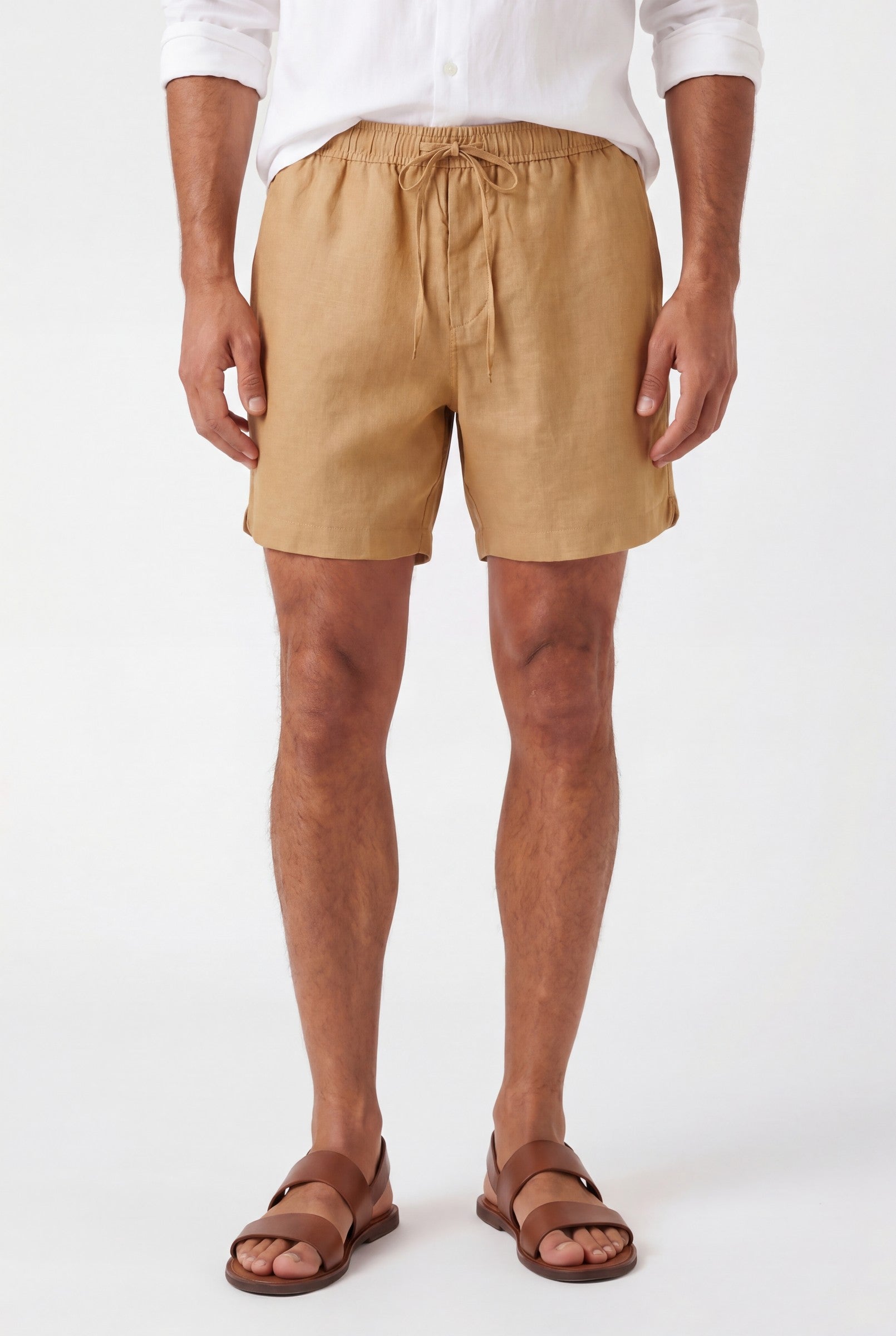 Men's Premium Linen Drawstring Shorts | Blackstone London
