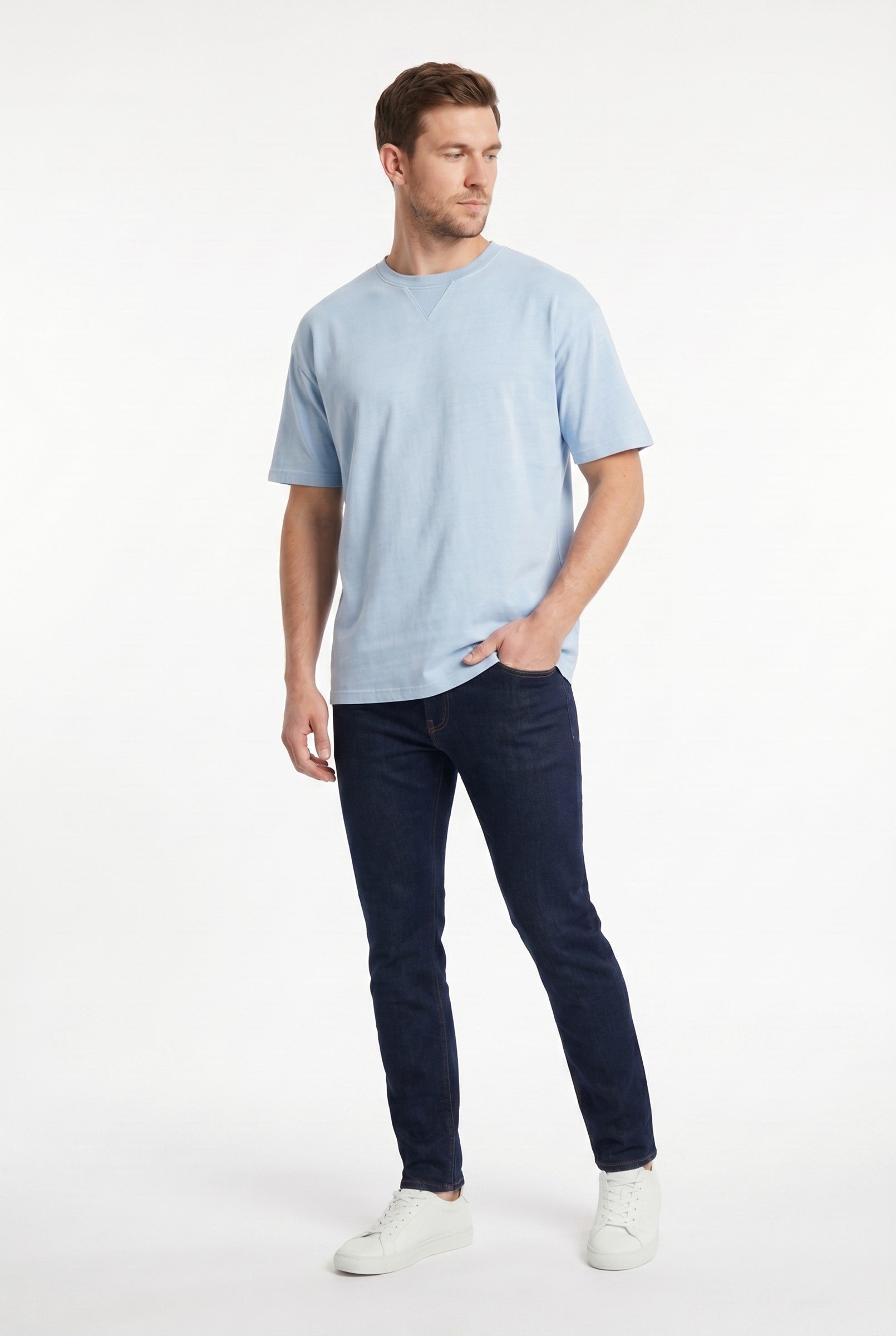 Men's Crew Neck Cotton T-Shirt | Blackstone London