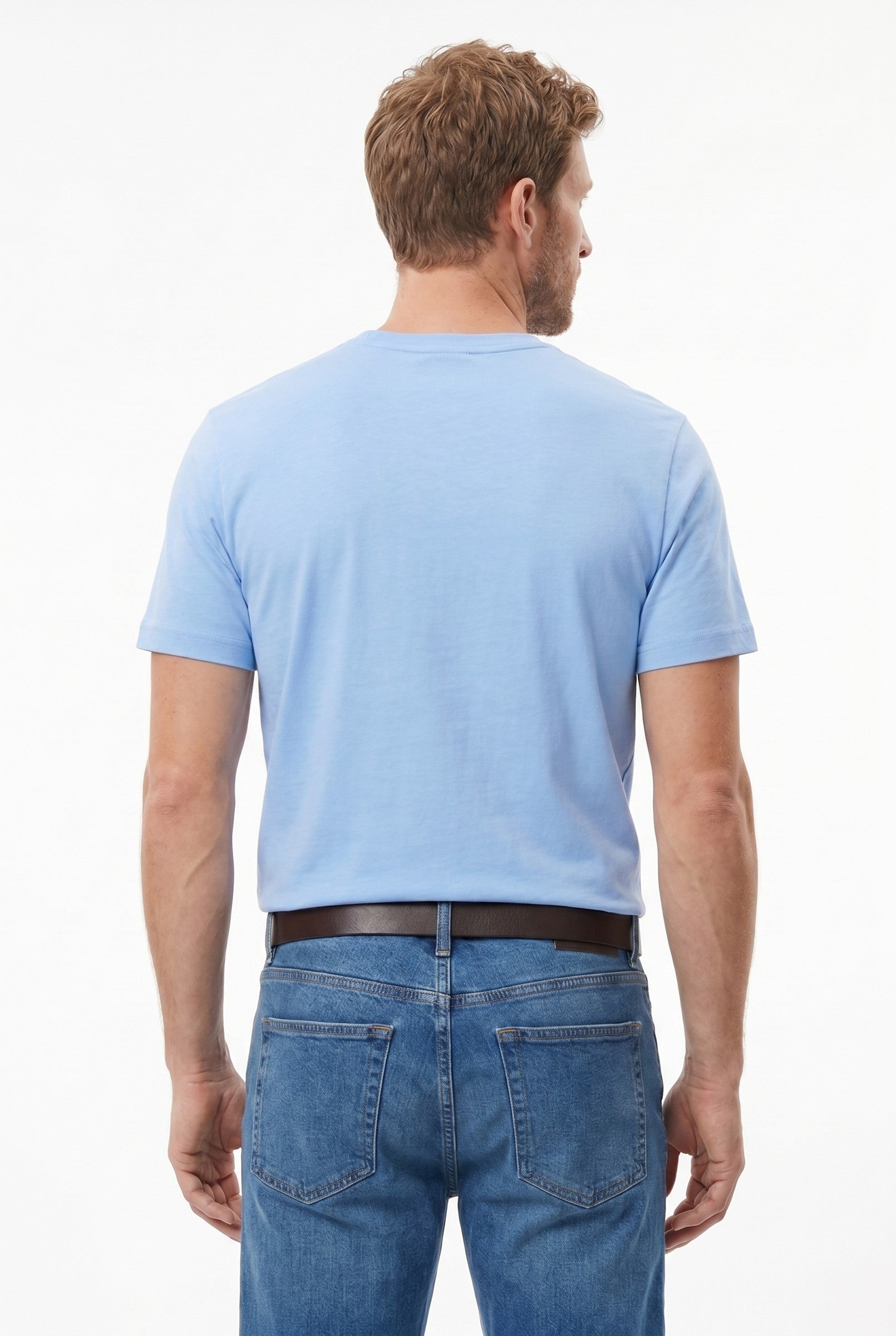 Men's Midweight Cotton Crew Neck T-Shirt | Blackstone London