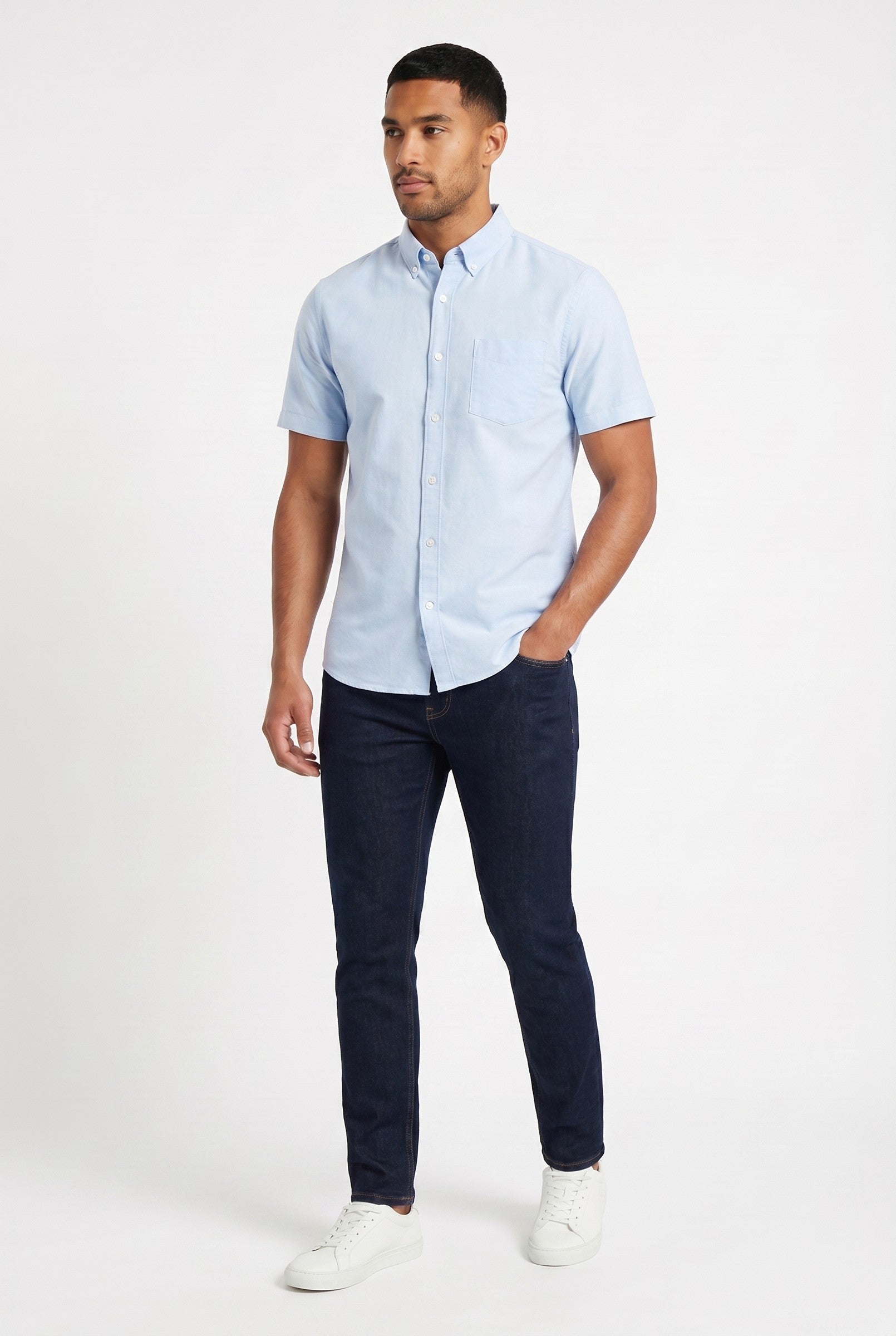 Men's Brewer Short-Sleeve Oxford Shirt | Blackstone London