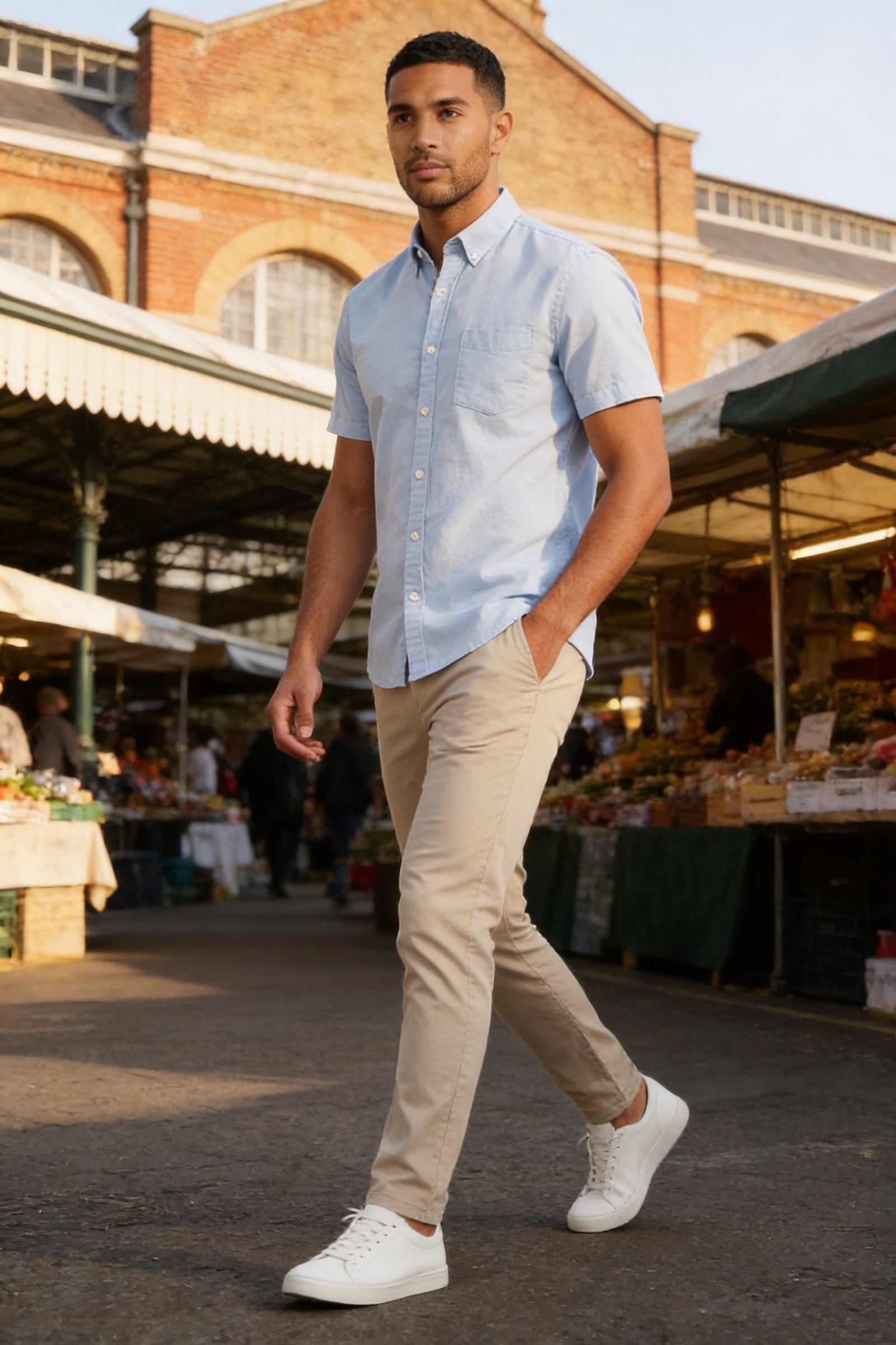 Men's Brewer Short-Sleeve Oxford Shirt | Blackstone London