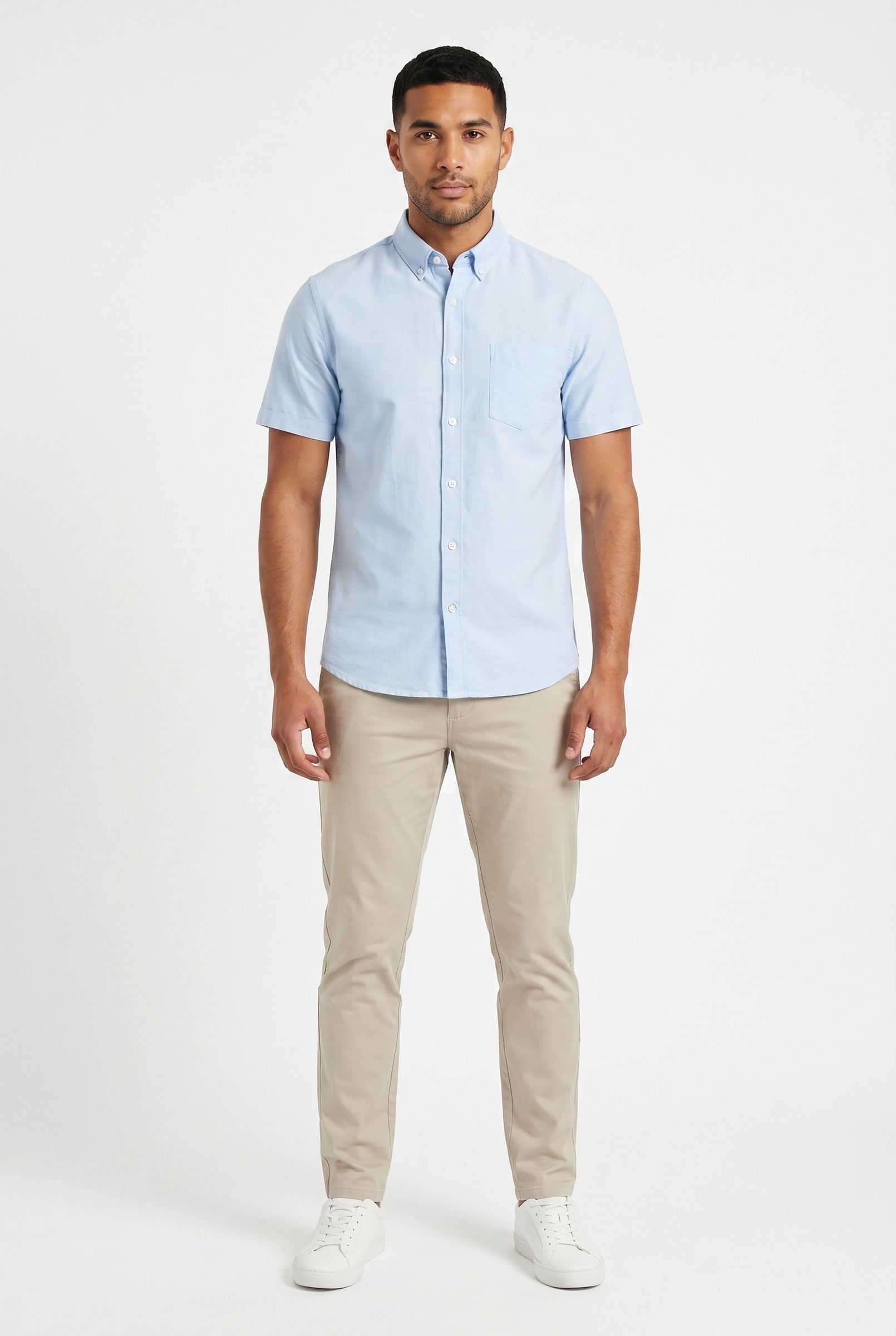 Men's Brewer Short-Sleeve Oxford Shirt | Blackstone London