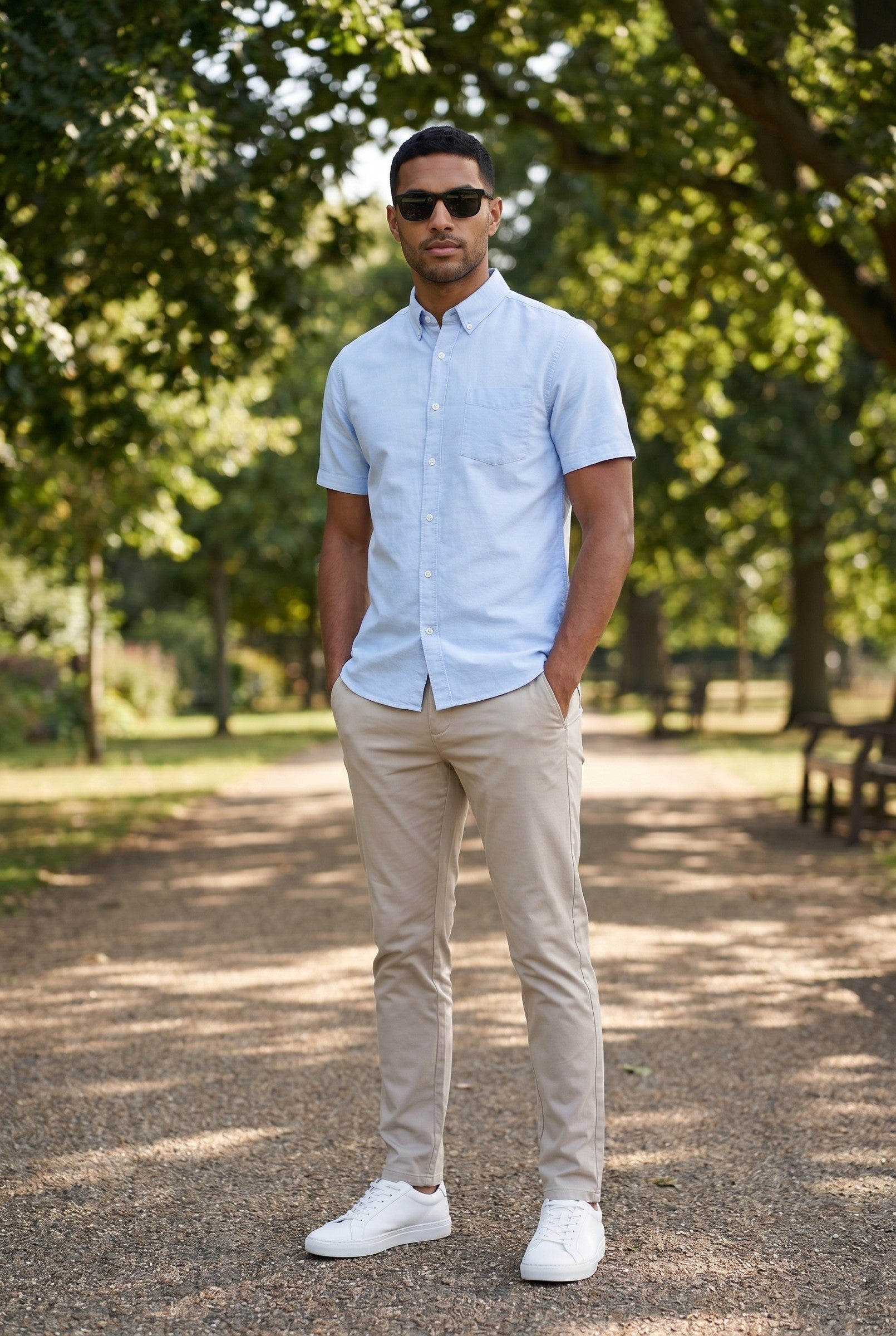 Men's Brewer Short-Sleeve Oxford Shirt | Blackstone London