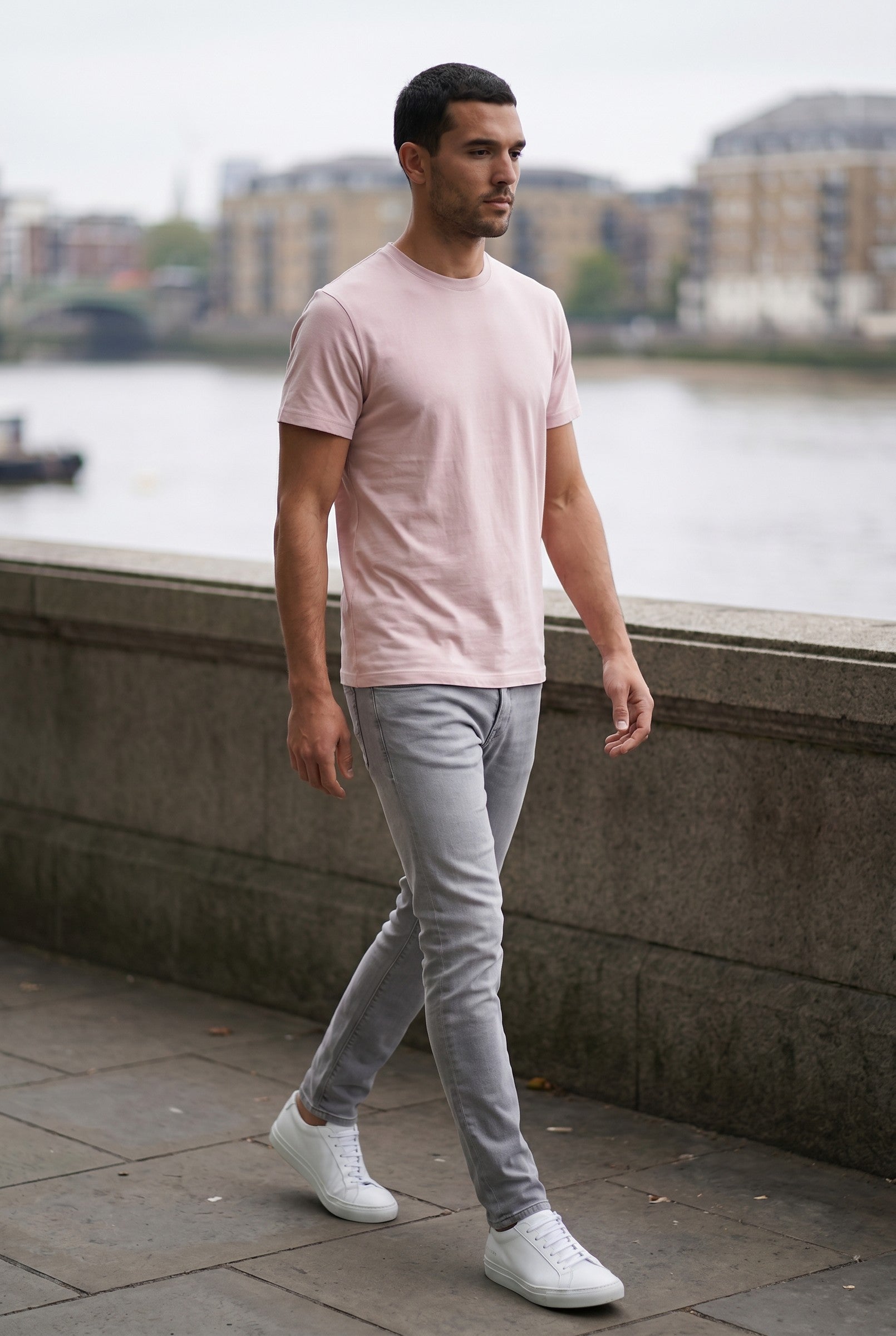 Men's Premium Cotton Crew Tee | Blackstone London