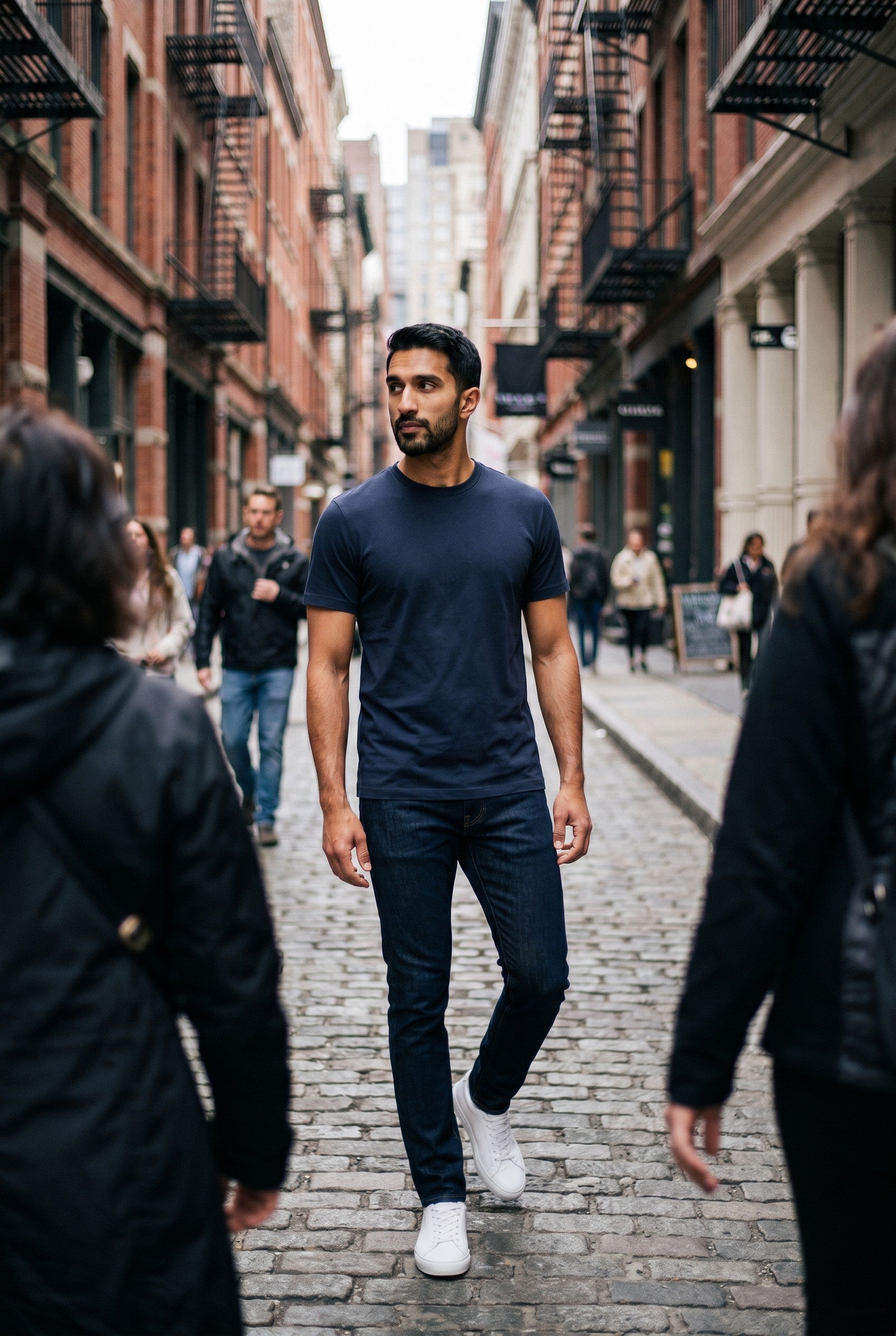 Men's Premium Cotton Crew Tee | Blackstone London