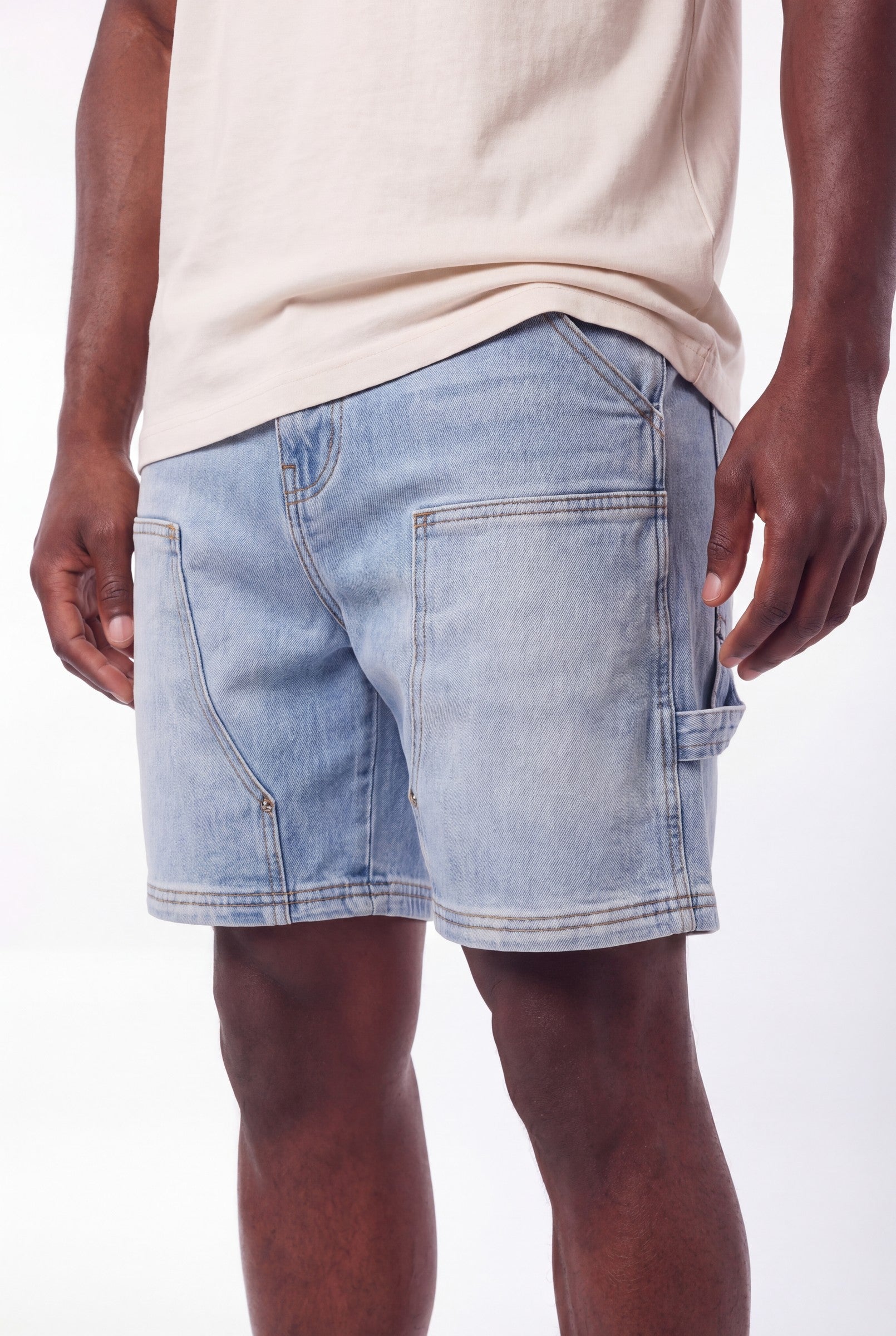 Men's Carpenter Denim Shorts | Blackstone London