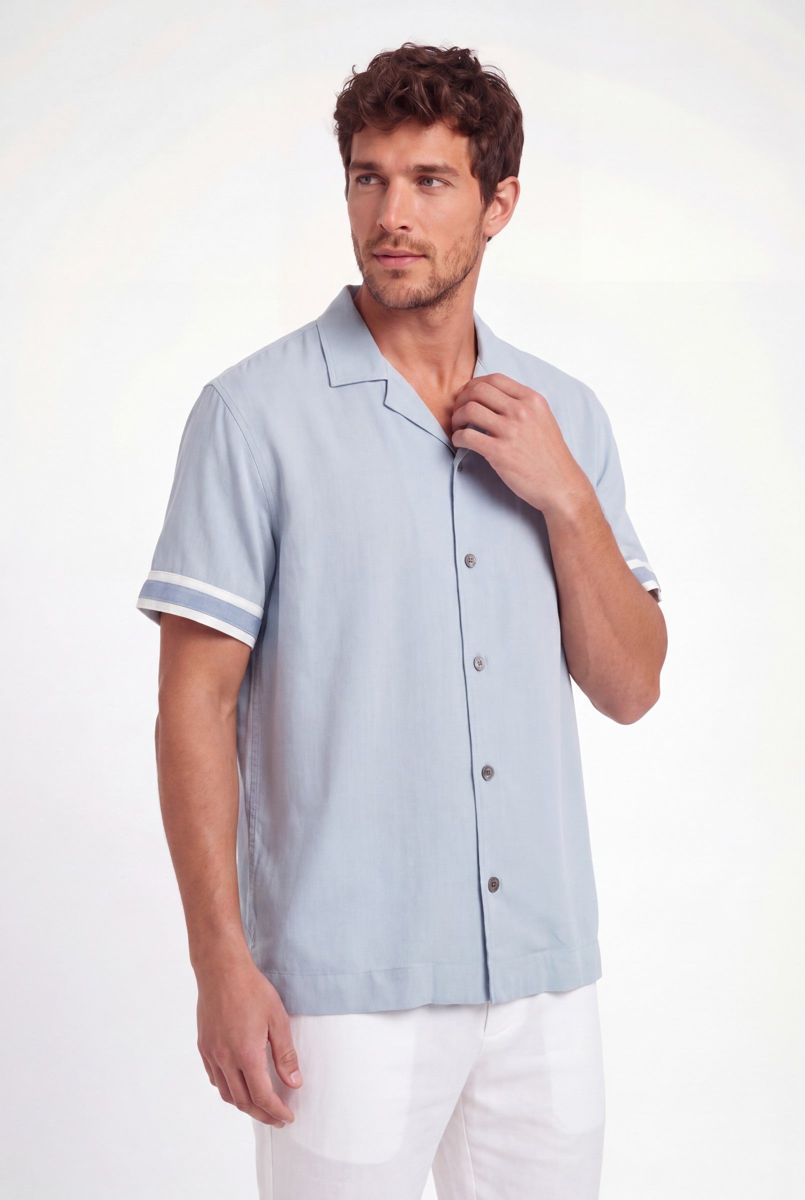 Men's Ecovero Viscose Resort Shirt | Blackstone London