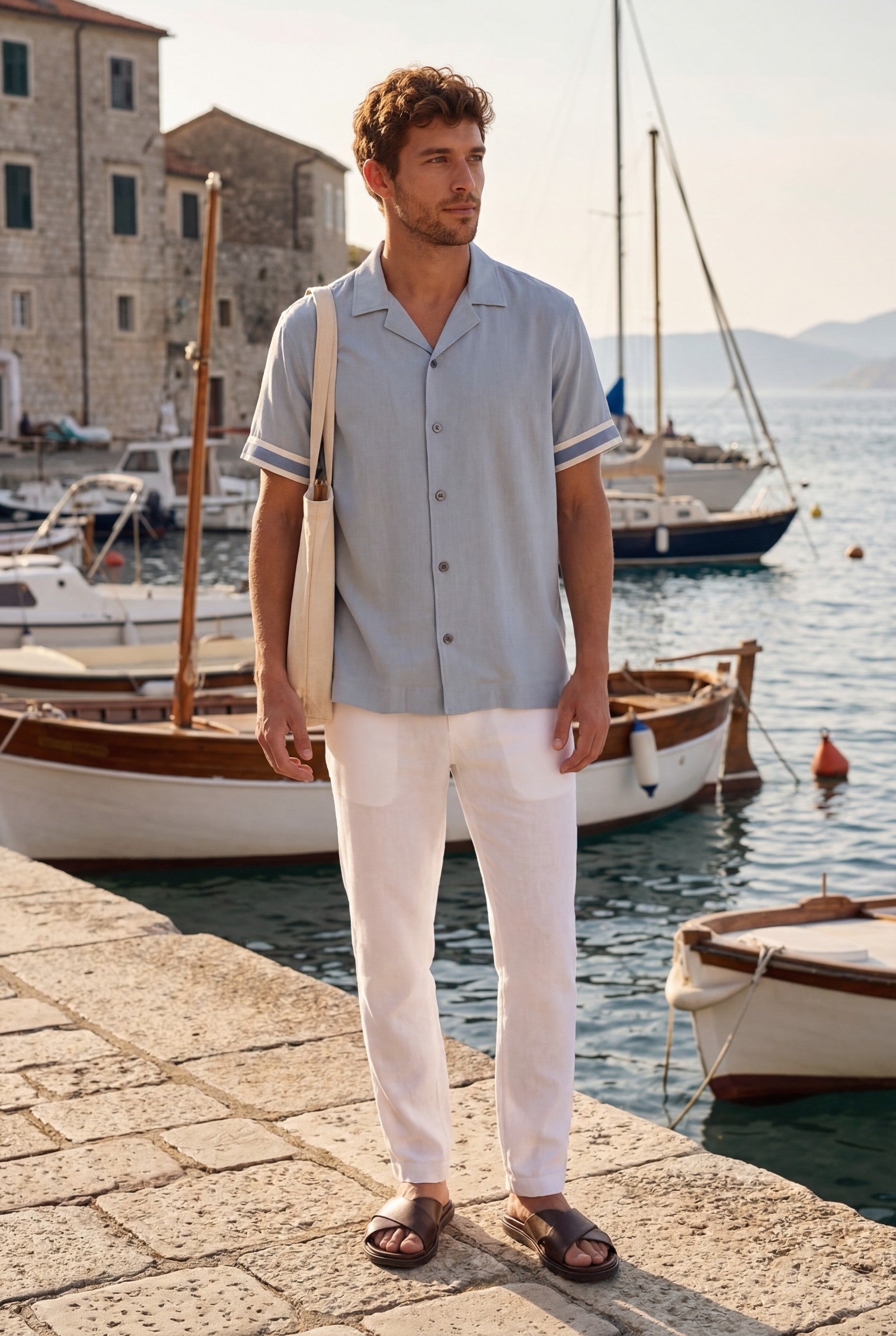 Men's Ecovero Viscose Resort Shirt | Blackstone London