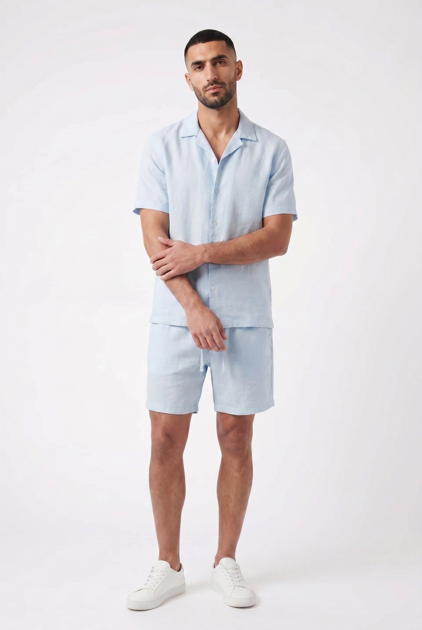 Men's Linen Leisure Drawstring Shorts | Blackstone London