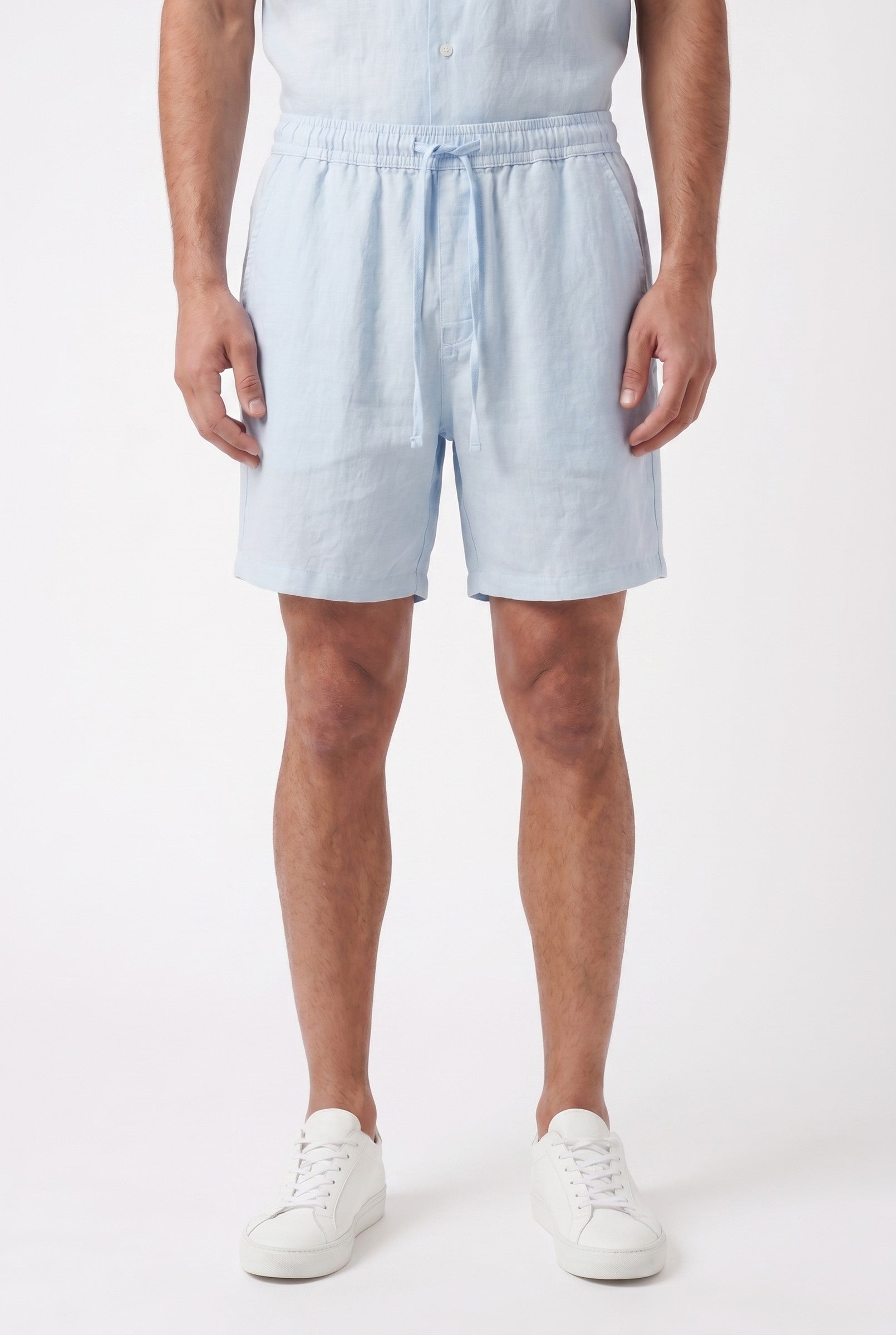 Men's Linen Leisure Drawstring Shorts | Blackstone London