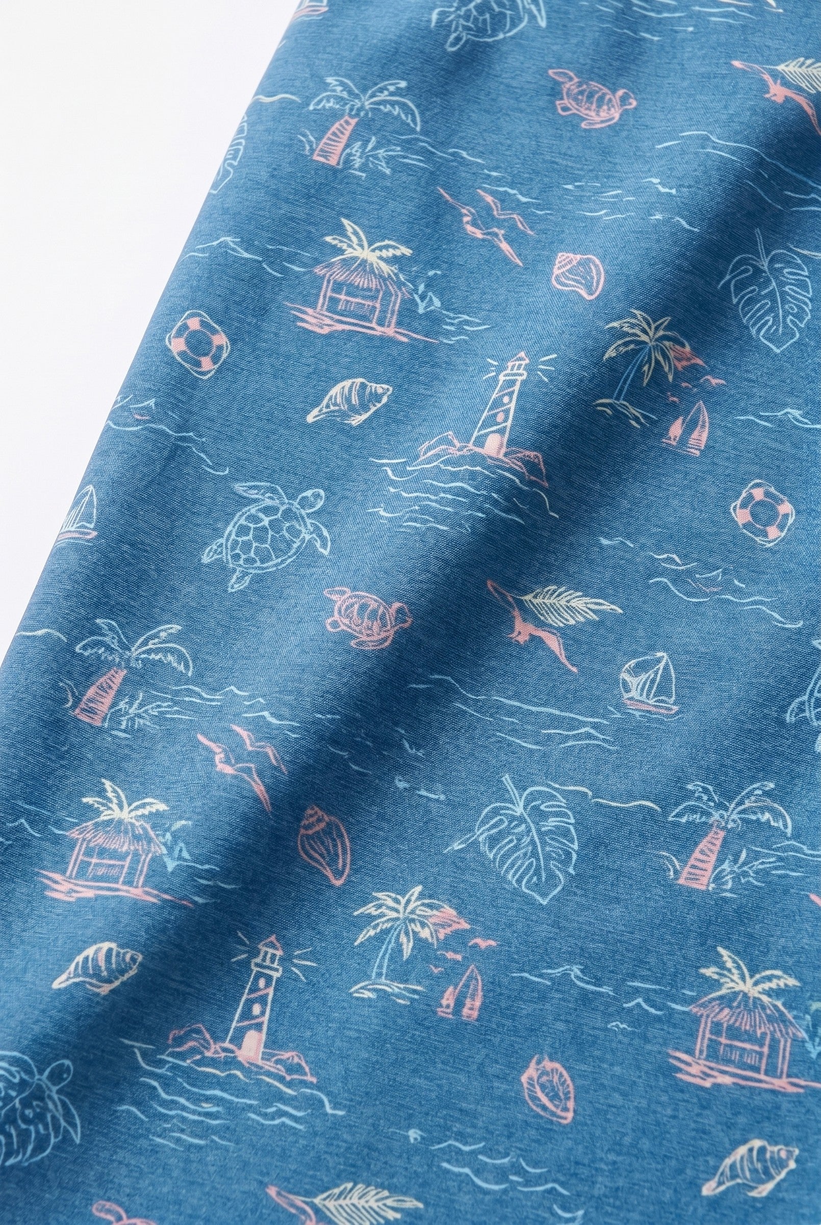 Men's Sky Blue Tropical Board Shorts | Blackstone London