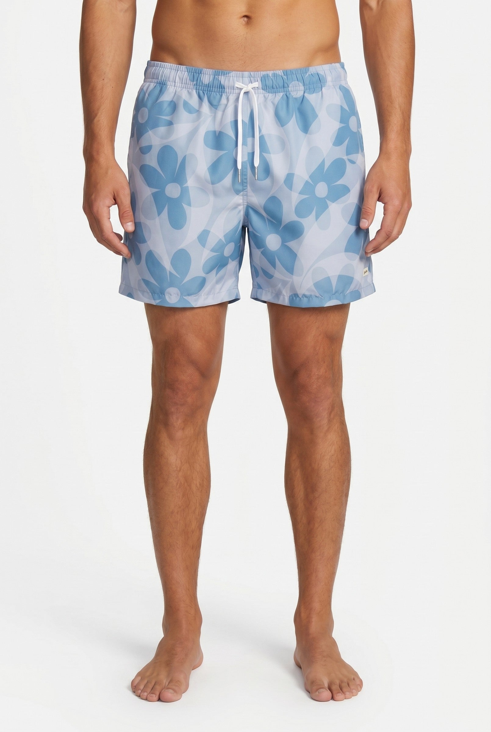 Men's Tropical Print Swim Shorts | Blackstone London