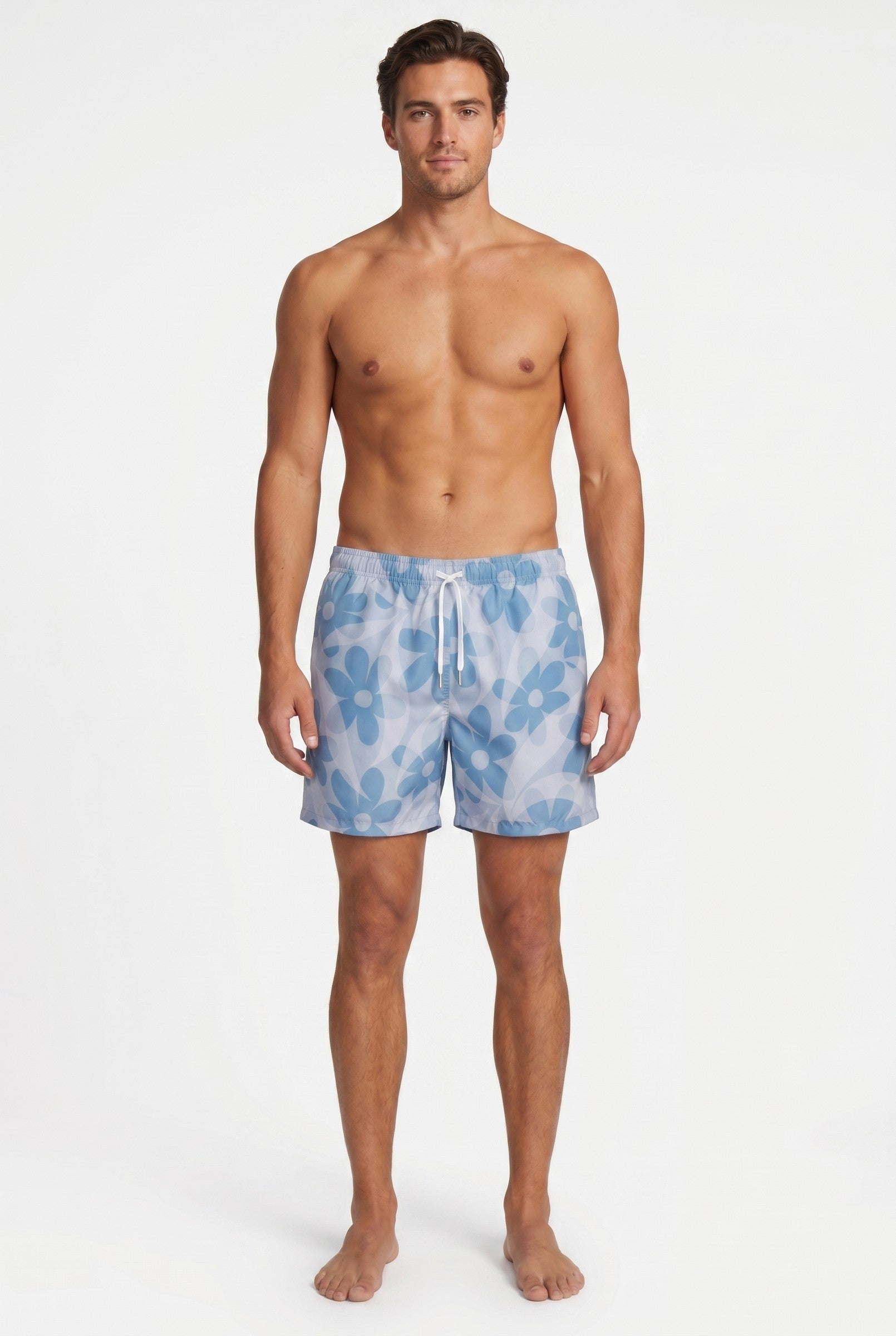 Men's Tropical Print Swim Shorts | Blackstone London
