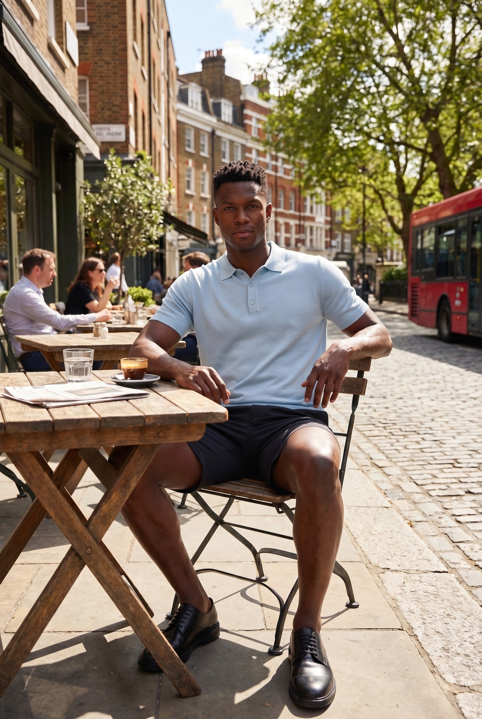 Men's Fine Knit Polo Shirt | Blackstone London