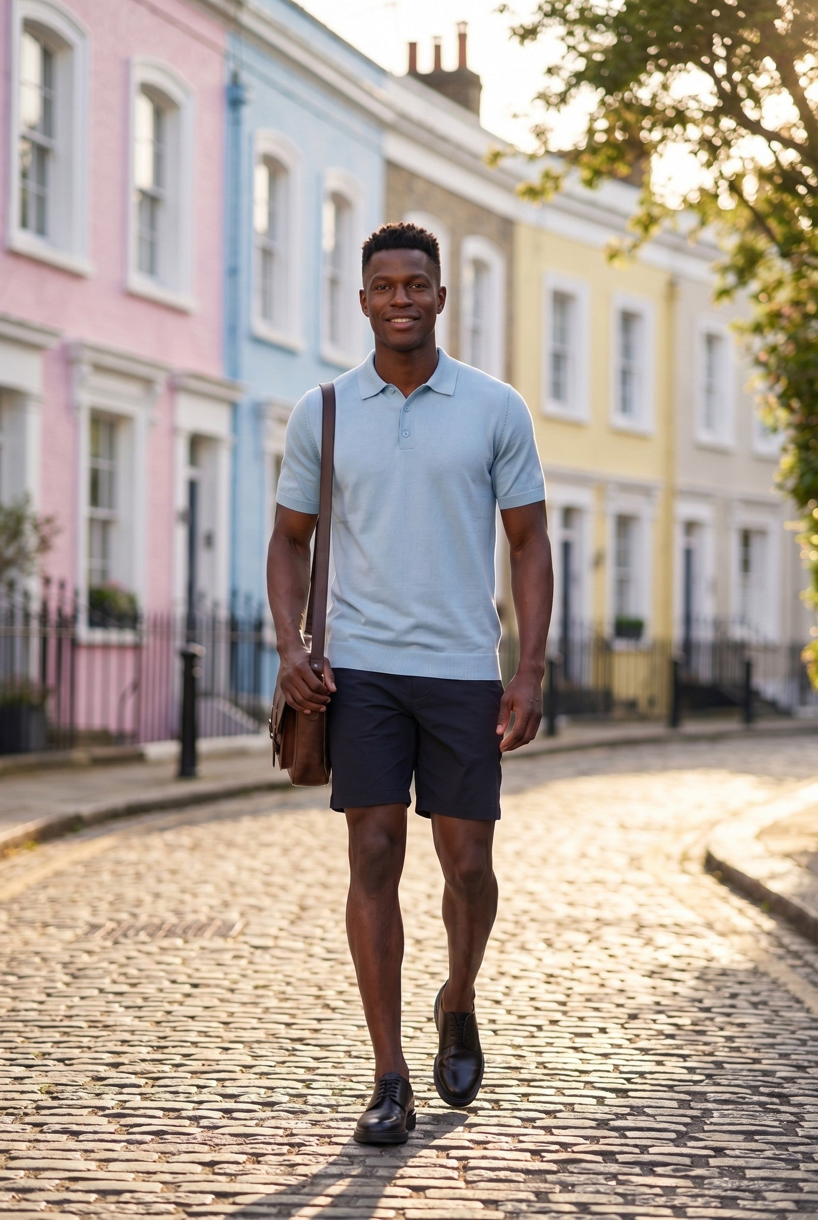 Men's Fine Knit Polo Shirt | Blackstone London