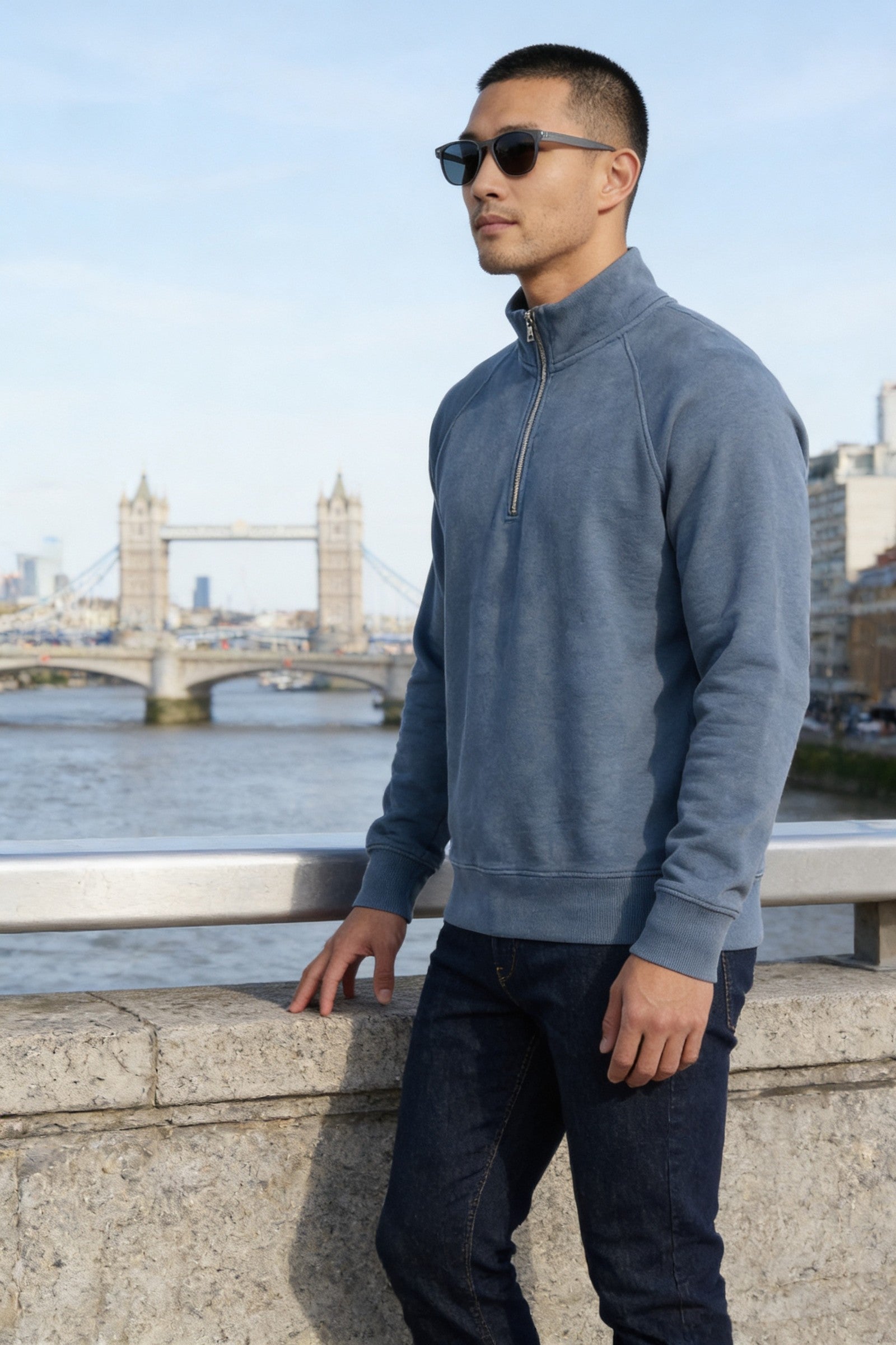 Men's Jensen Quarter-Zip Sweatshirt | Blackstone London